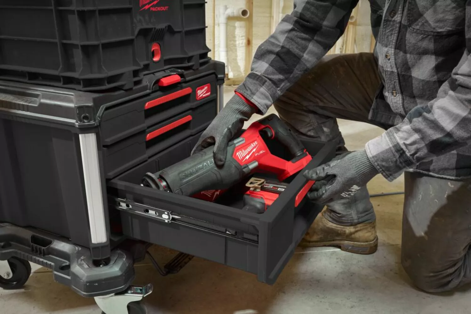 Milwaukee 4932493190 Packout tool case 2+1 tiroirs-image