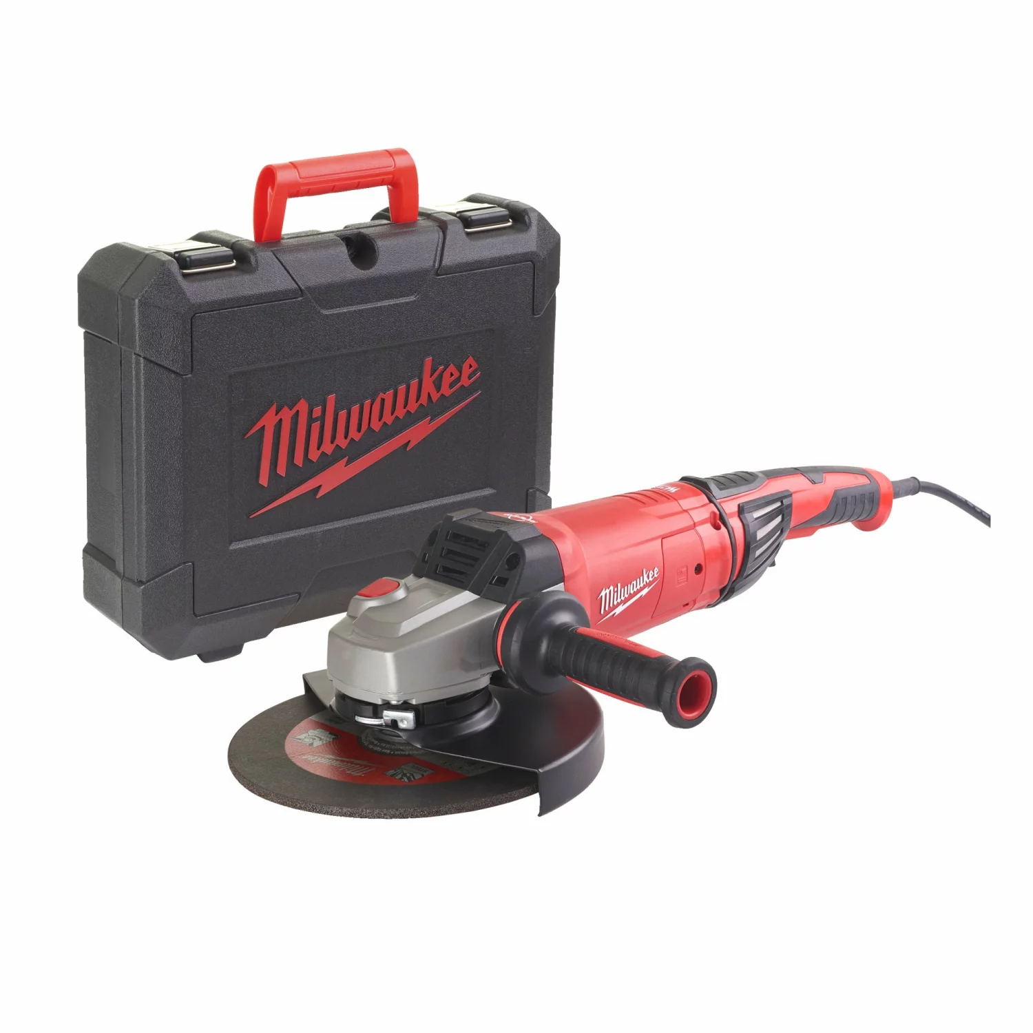 Milwaukee AGVKB 24-230 EKX DMS KIT Haakse slijper in koffer - M14 - 2400W - 230mm