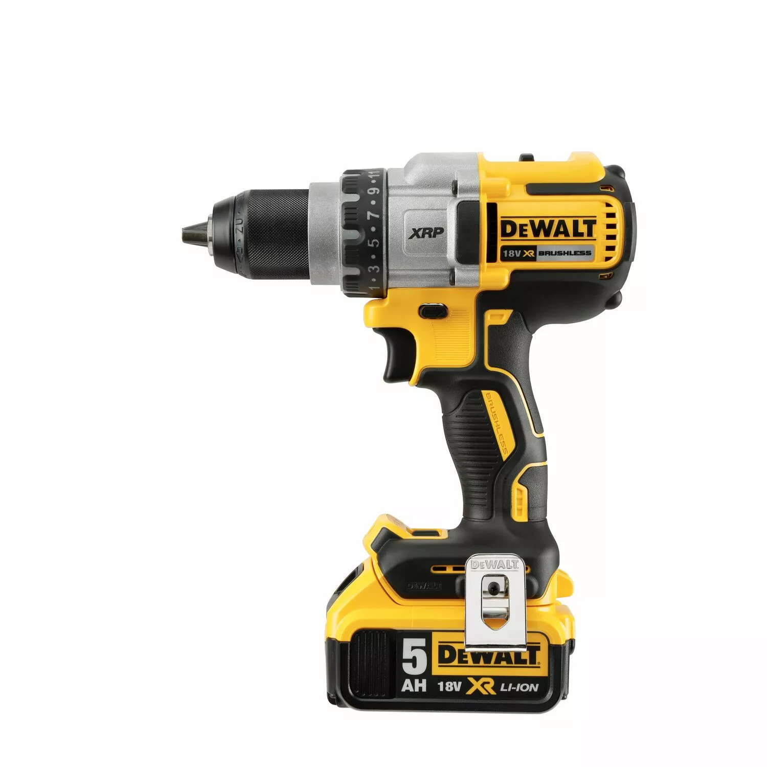 DeWALT DCD991P2 Vis / forage de batterie LI-ion 18V (batterie 2x 5,0h) dans le carbone de cas sans balais sans balais-image