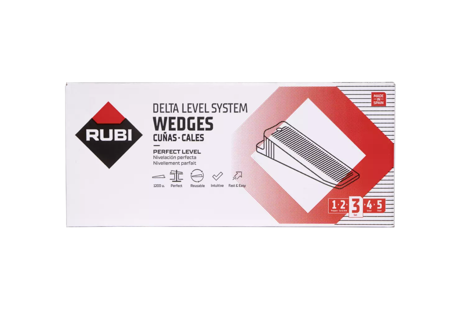 Rubi 3955 Cônes pour carrelage Delta (1 200 pièces)