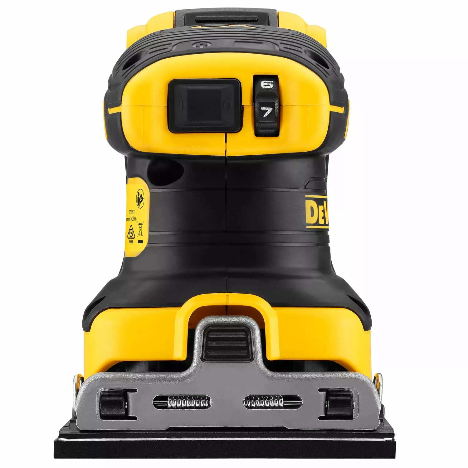 DeWALT DCW200NT 18V Li-Ion accu vlakschuurmachine body in TSTAK - 140 x 115mm - koolborstelloos-image