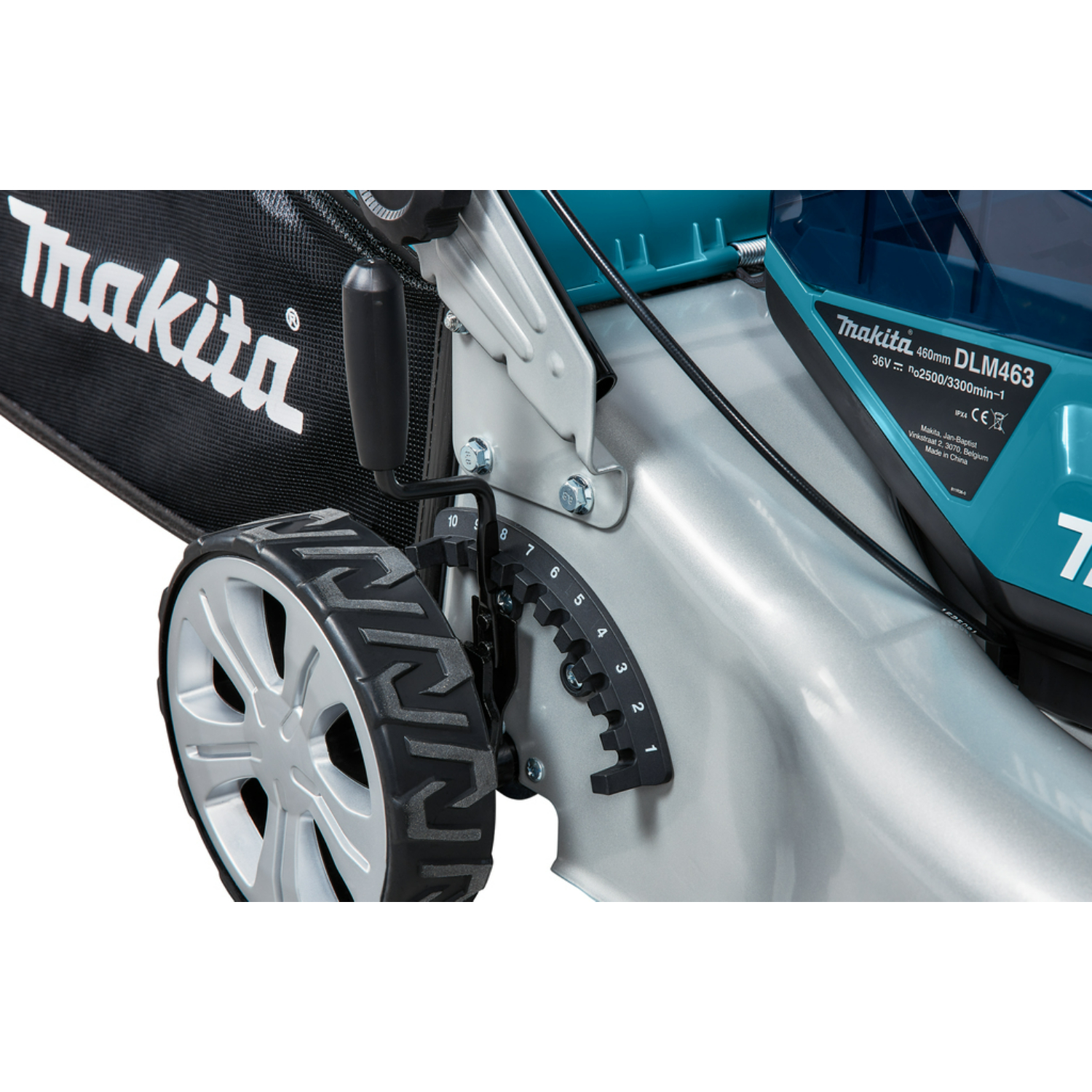 Makita DLM463PT2 (2X18V) Li-Ion Accu Grasmaaier set (2 x 5,0Ah) - 46cm - 60L - 1600 m²-image