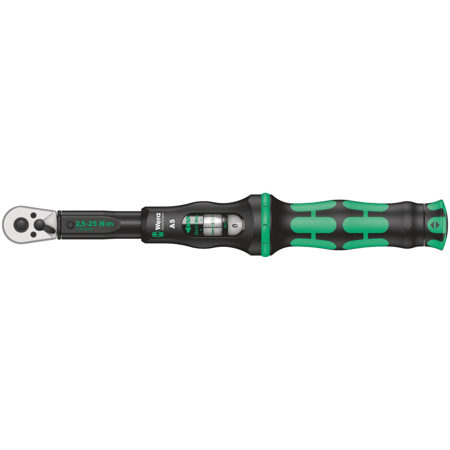 Wera 05075604001 Click-Torque A 5 Draaimomentsleutel met omschakelratel - 2,5-25Nm - 1/4"-image