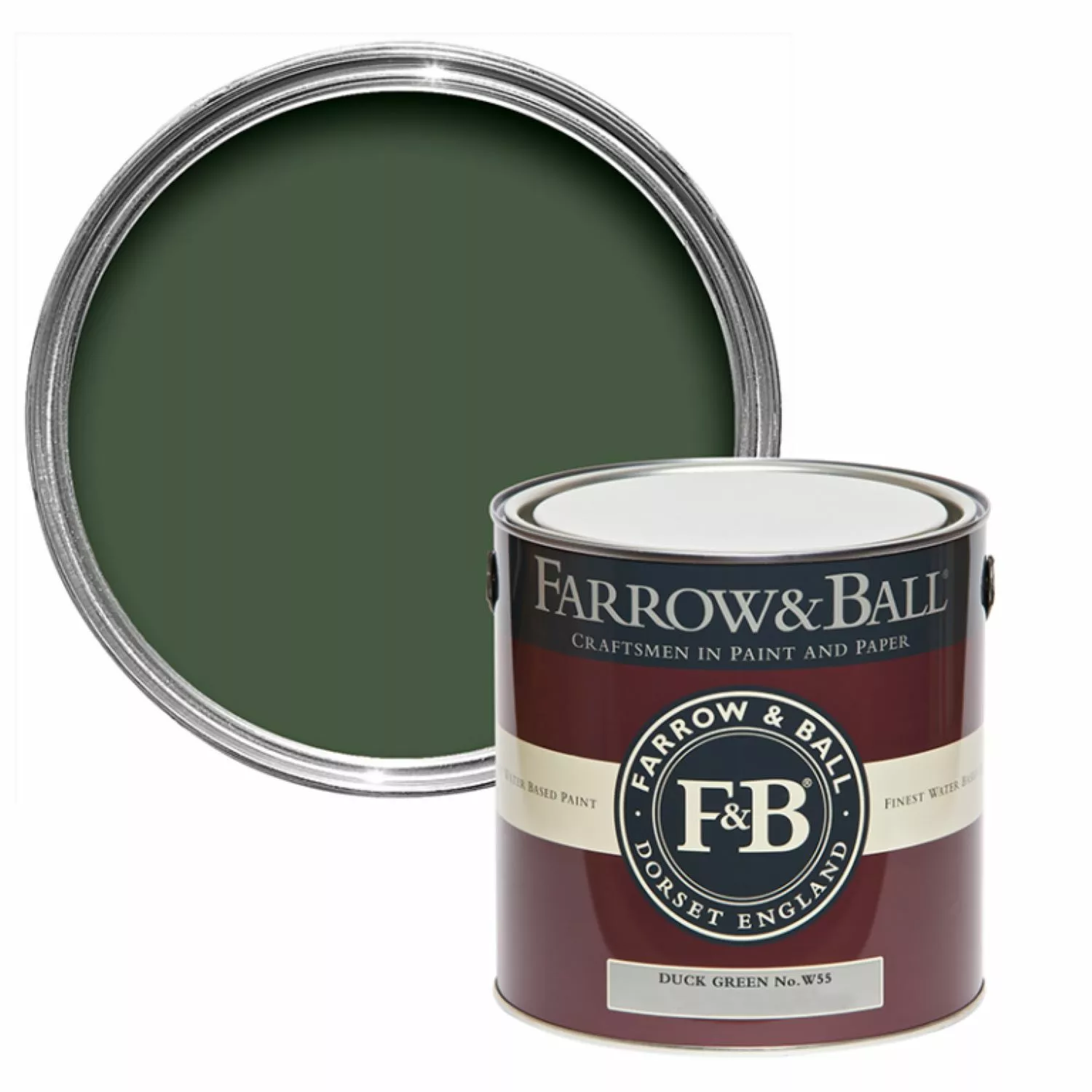 Farrow & Ball Estate Eggshell Duck Green No. W55 - 0,75L-image