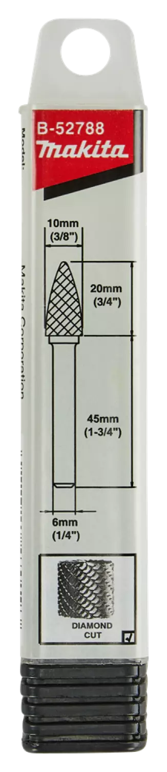 Makita B -52788 Cutter de marqueur hardmetal - 10 x 20 x 6 mm-image