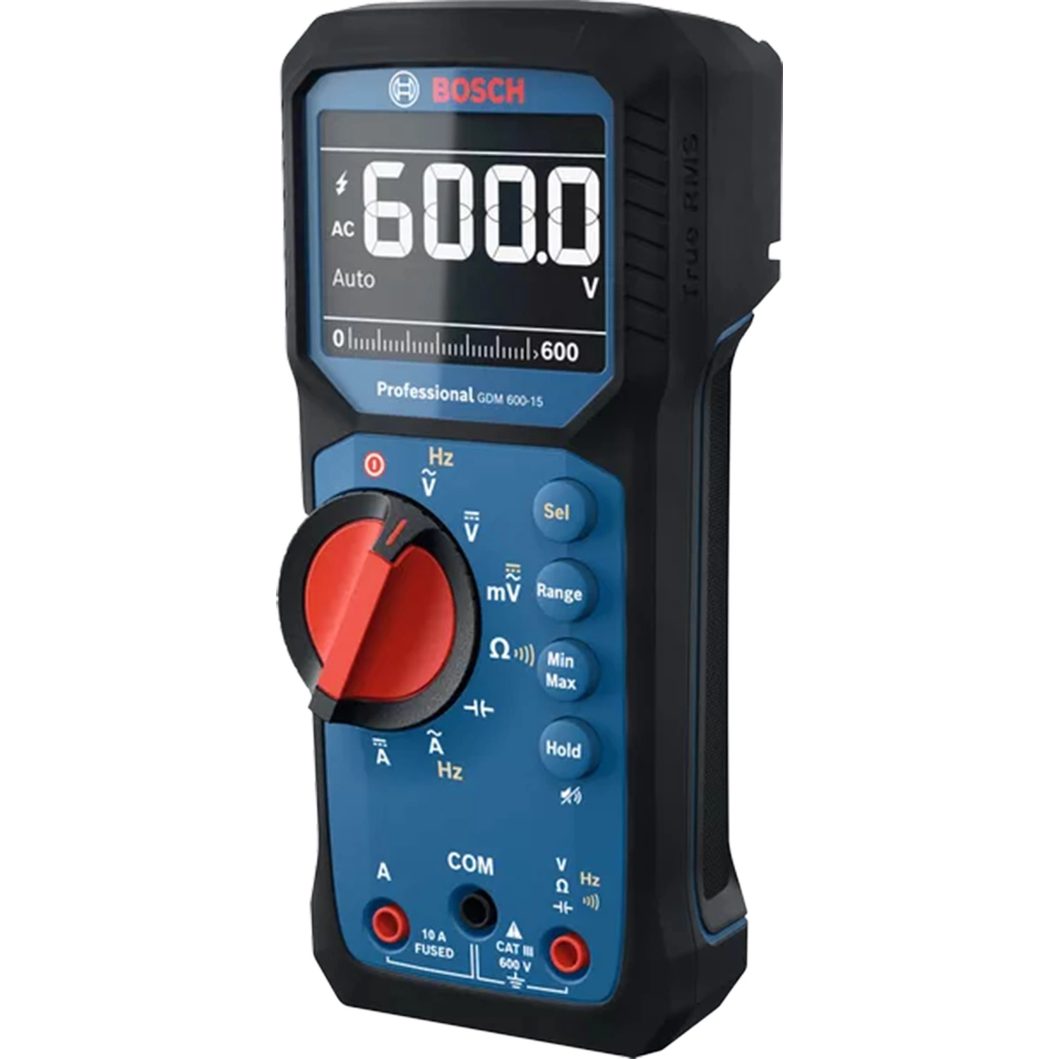 Bosch GDM 600-15 Multimètre numérique True RMS dans un étui - AC/DC 600 V & 10 A - CAT III 600 V-image