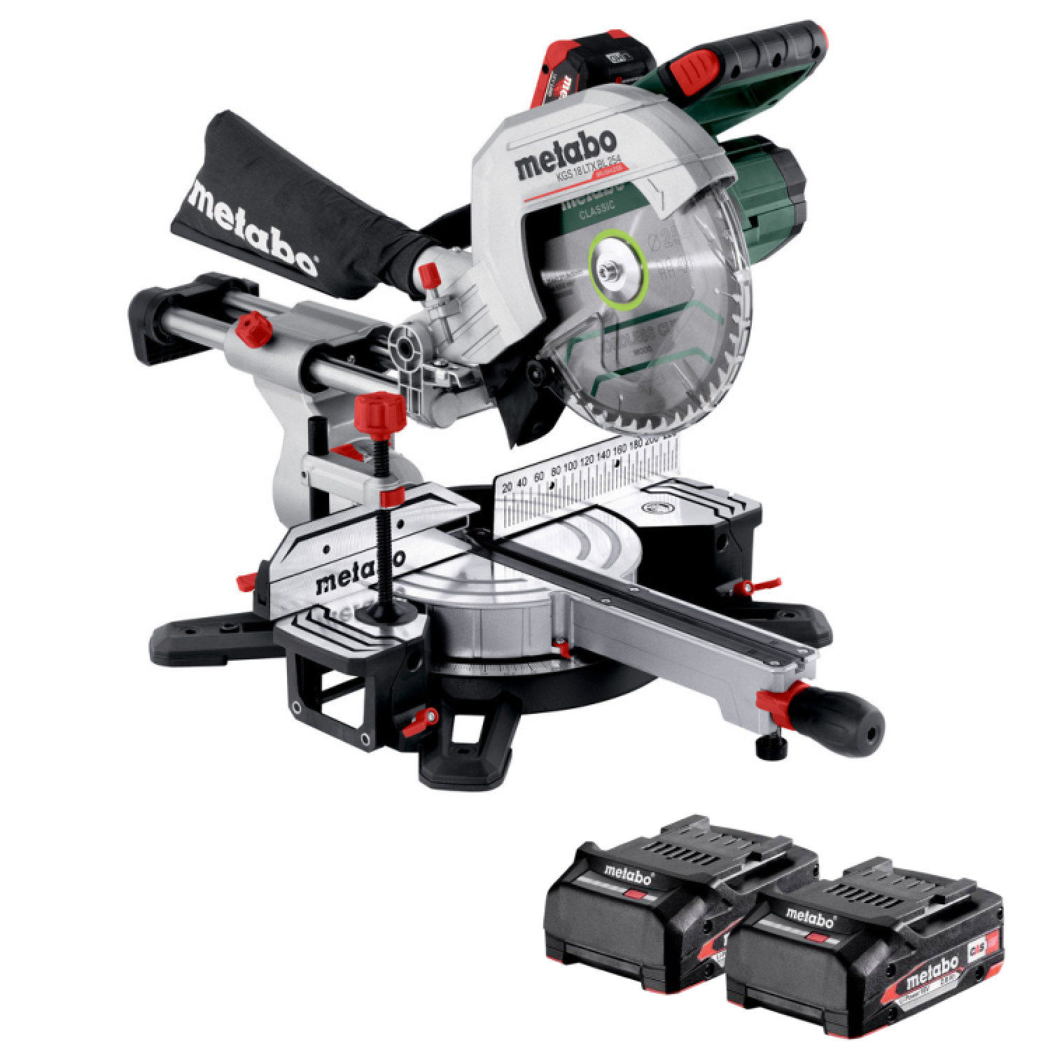 Metabo KGS 18 LTX BL 305 LiHD Accu afkortzaag set (2x 8Ah) - 305 x 30mm-image
