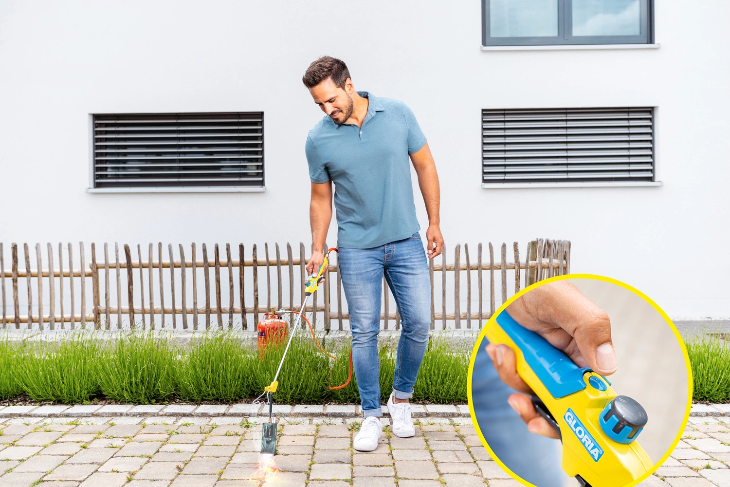 Gloria Thermoflamm Bio Professional E+ - Brûleur de désherbage à gaz - Set - 1200°C-image