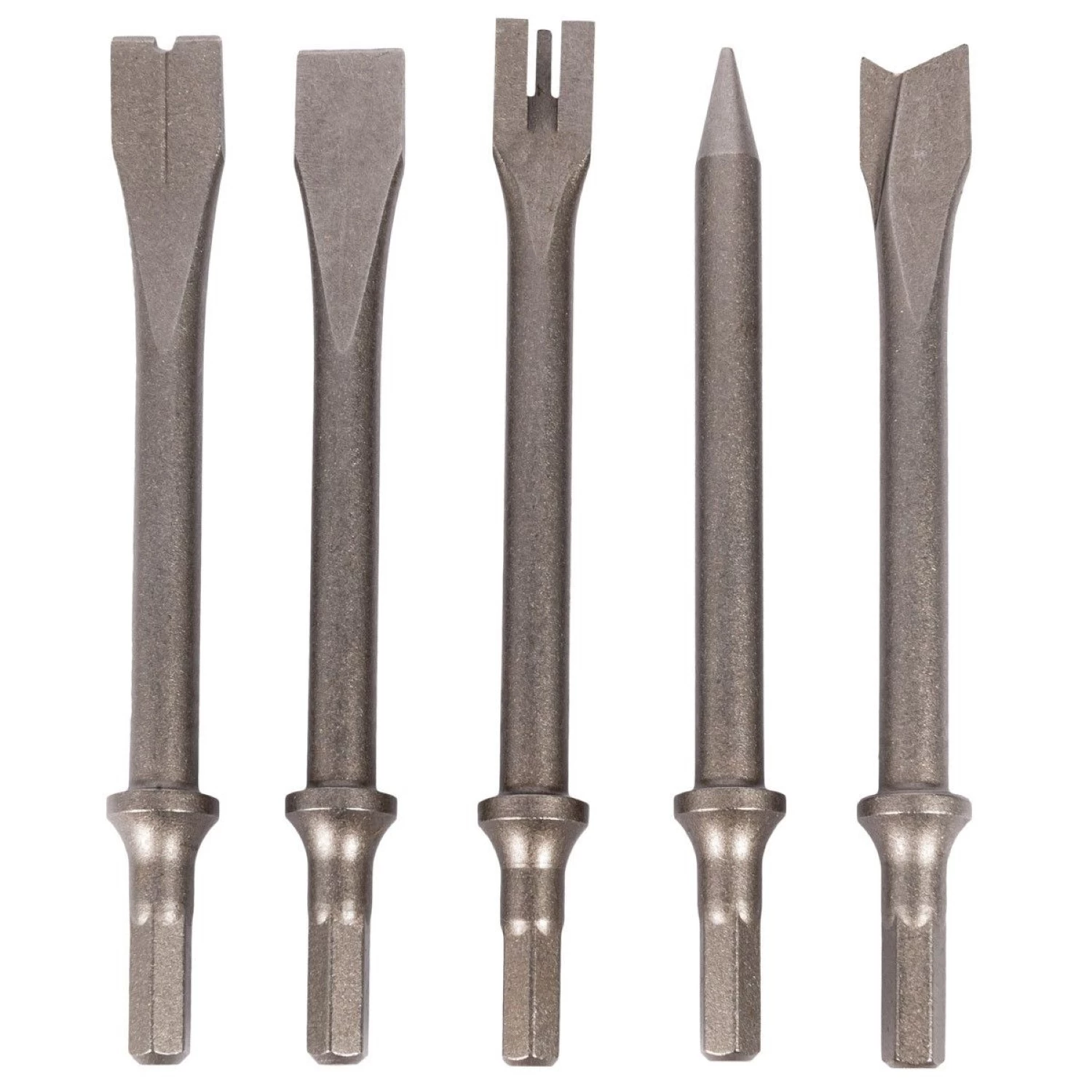 Airpress 45487 Pneumatische Beitelhamer set met 5 beitels in koffer - 1/4” - 708 l/min-image