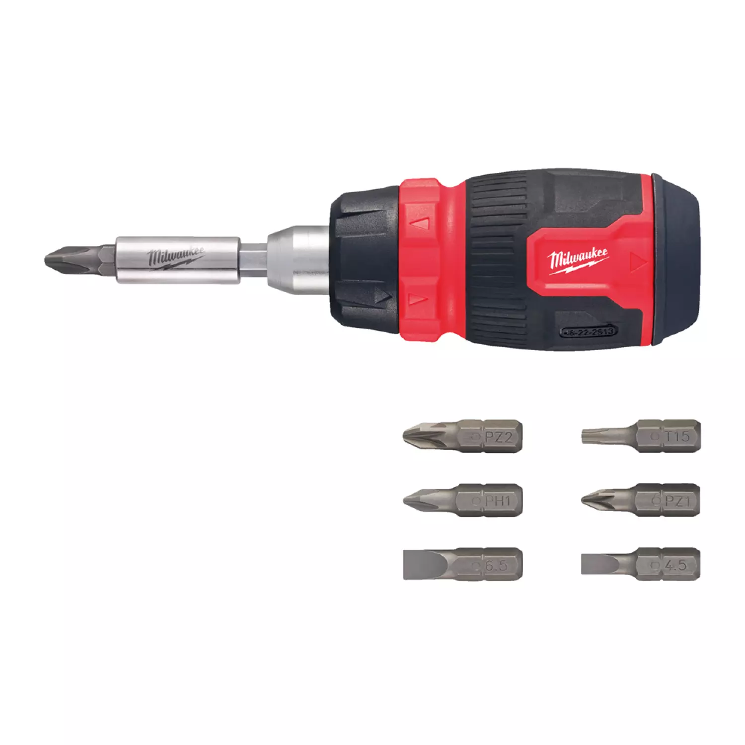 Milwaukee 4932480581 Bitschroevendraaier - 8 in 1 compacte ratelend multi-bit-image