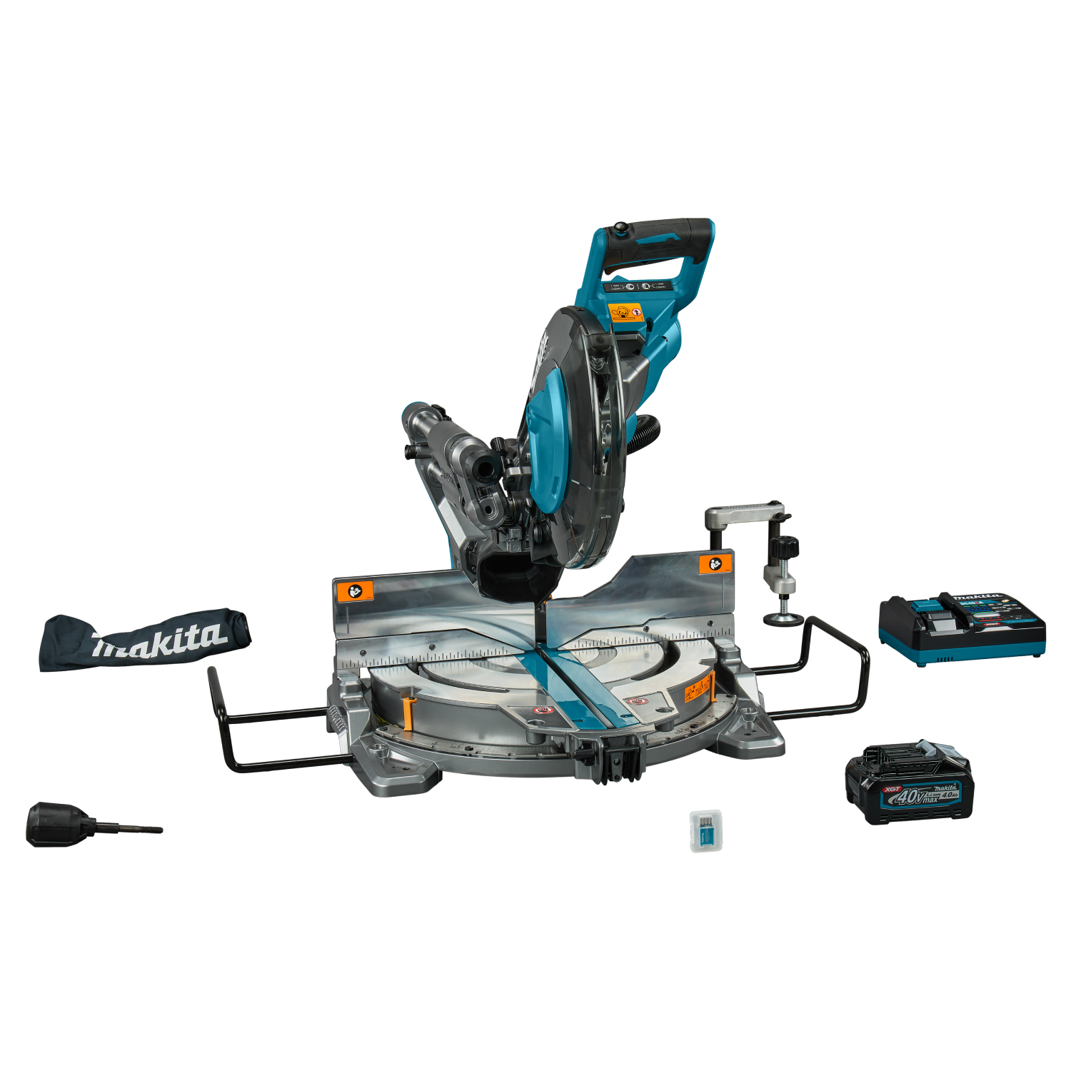 Makita LS004GM102 40V Max Li-Ion accu radiaal afkortzaag (1x 4,0Ah) incl. AWS zender - 260mm-image