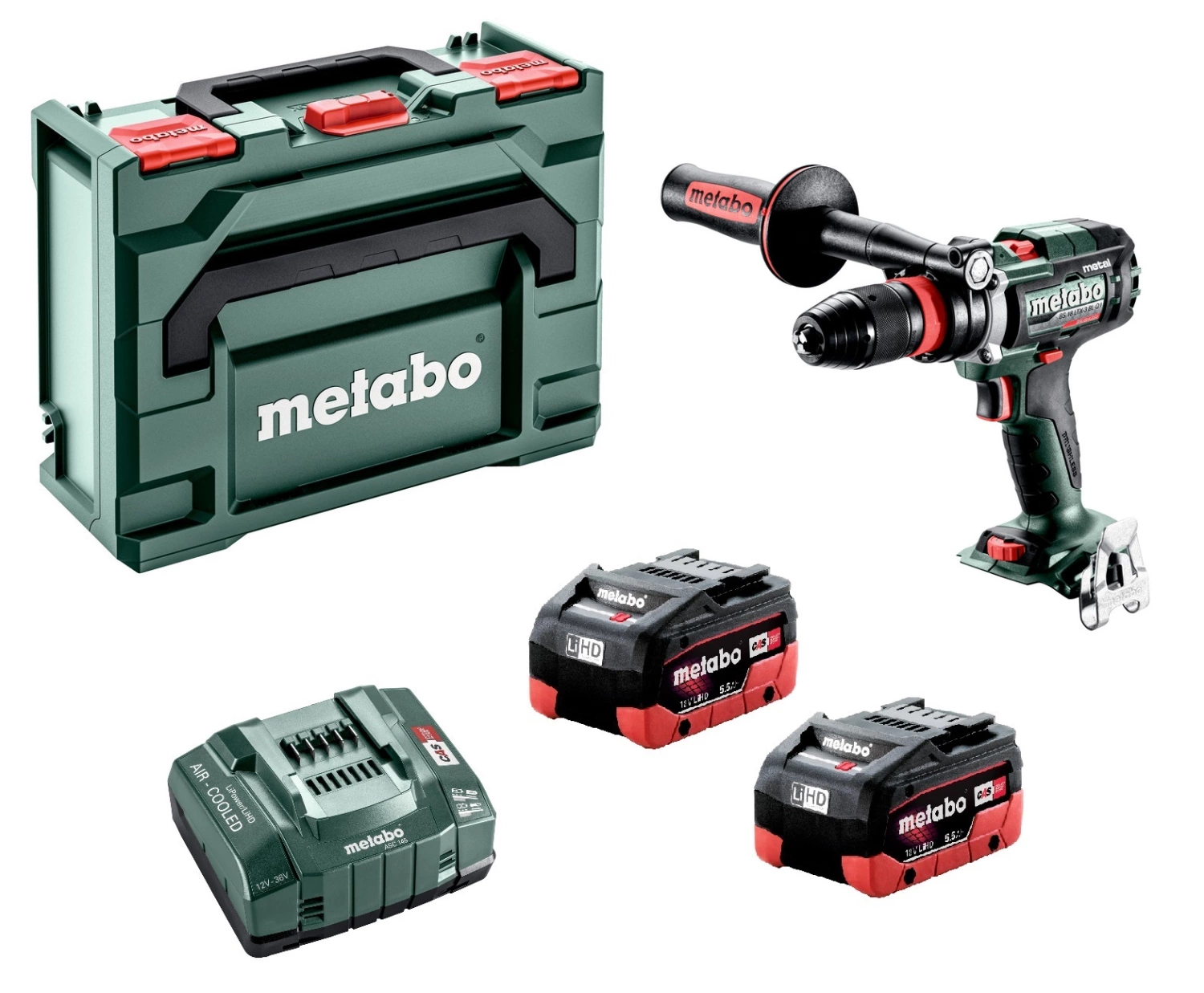 Metabo BS 18 LTX-3 BL Q I Metal 18V LiHD accu boorschroefmachine set (2x 5.5Ah) in Metabox - 130Nm - 68mm-image