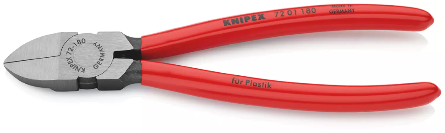 Knipex 7201180 Zijsnijtang voor kunststof - 180mm-image