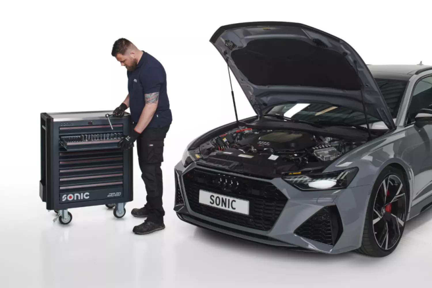 Sonic 738477 NEXT S9 Gevulde gereedschapswagen - 384 delig-image