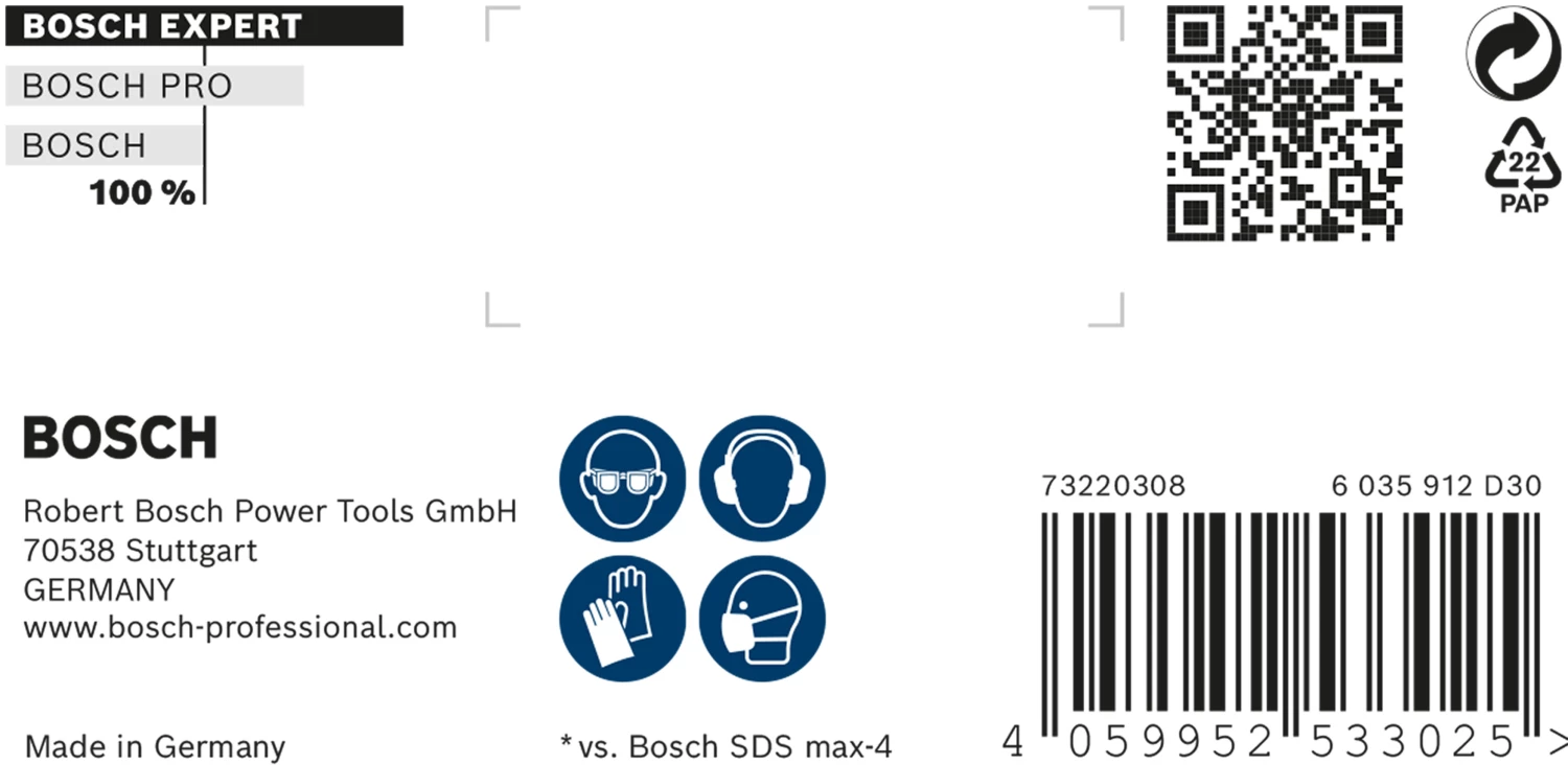 Bosch 2608900228 EXPERT Hamerboor SDS Max-8X - 20x200x320mm-image