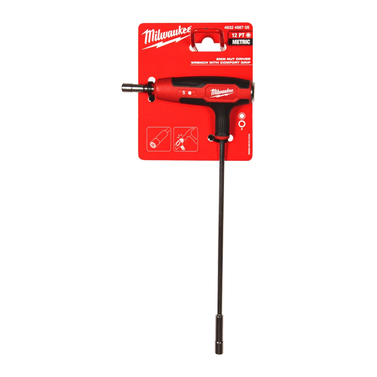 Milwaukee 4932498705 T-greep Dopschroevendraaier met comfort grip - 5mm-image