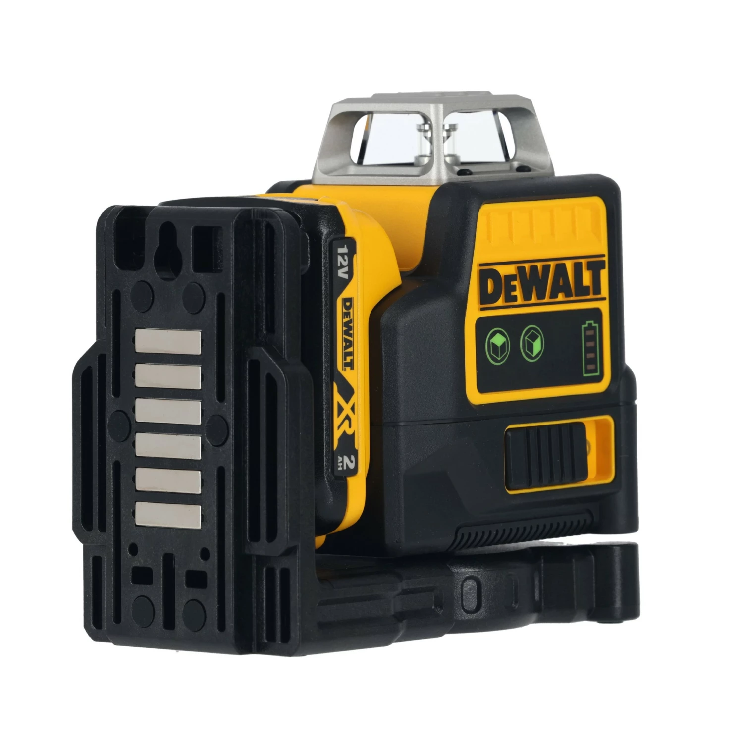 DeWALT DCE0811D1G Laser croix 360 degrées à batteries 10,8V Li-Ion (1x batterie 2,0Ah) dans coffret - vert - 15m-image