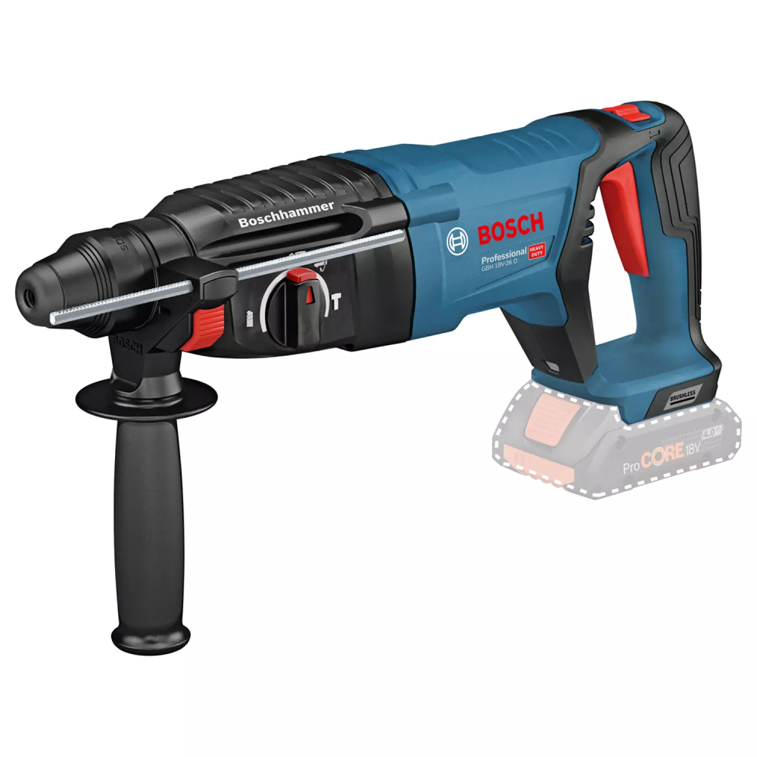 Bosch GBH 18 V-26 D 18V Li-ion Accu boorhamer body - SDS plus-image