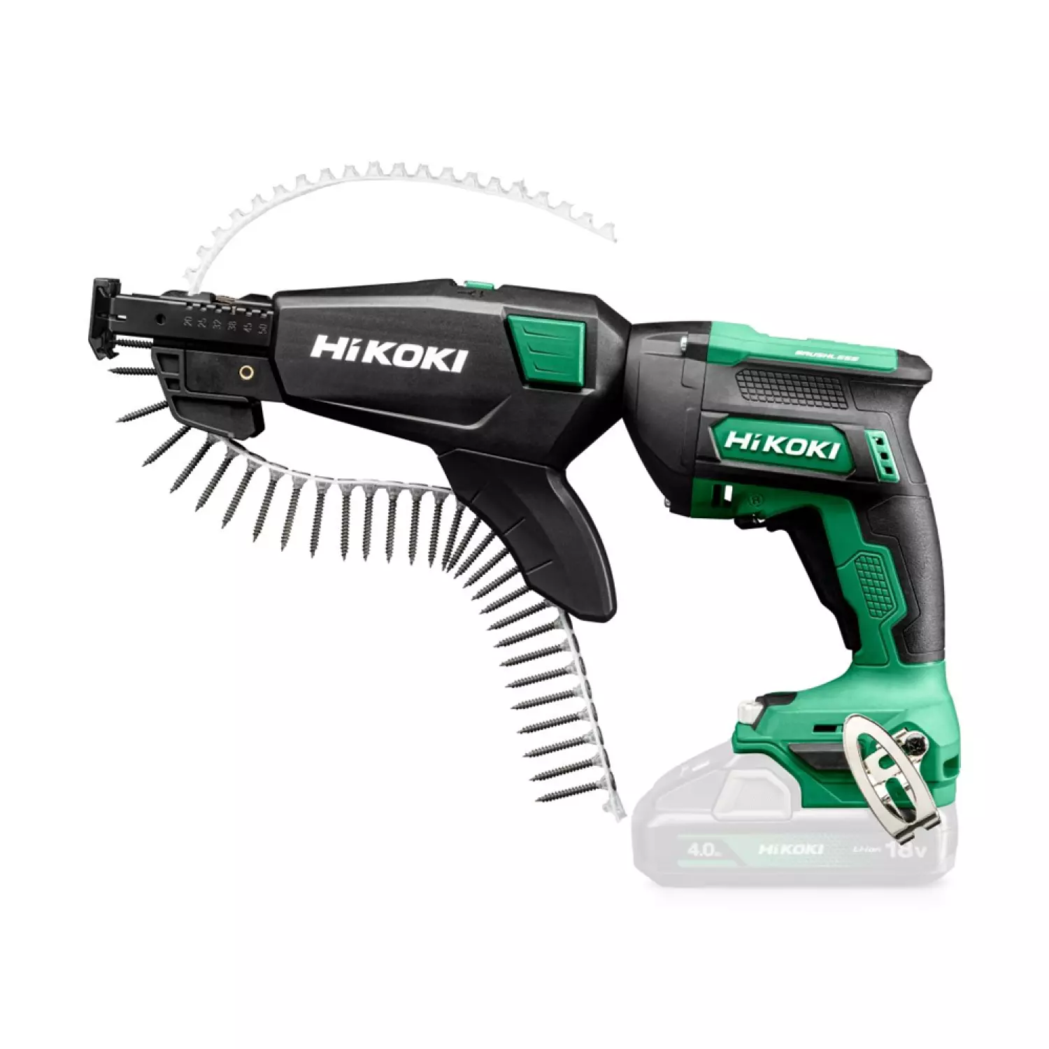 HiKOKI W18DAW3Z 18V Visseuse sans fil dans HSC III avec chargeur automatique de vis-image