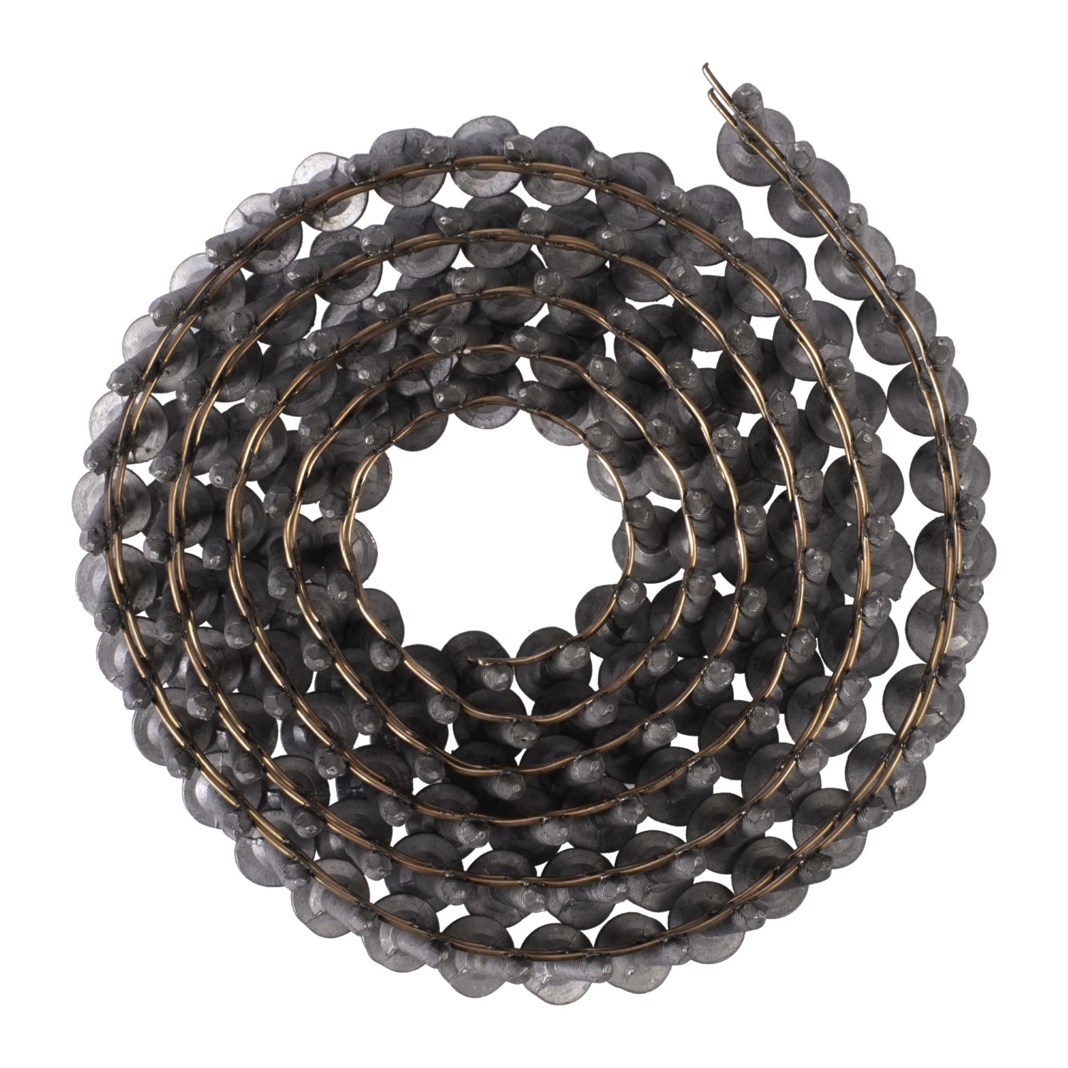 Milwaukee 4932499319 Clous en rouleau - Tige annelée - galvanisés à chaud 15° Tête ronde - 3,05 x 19 mm - 2880 pièces.-image