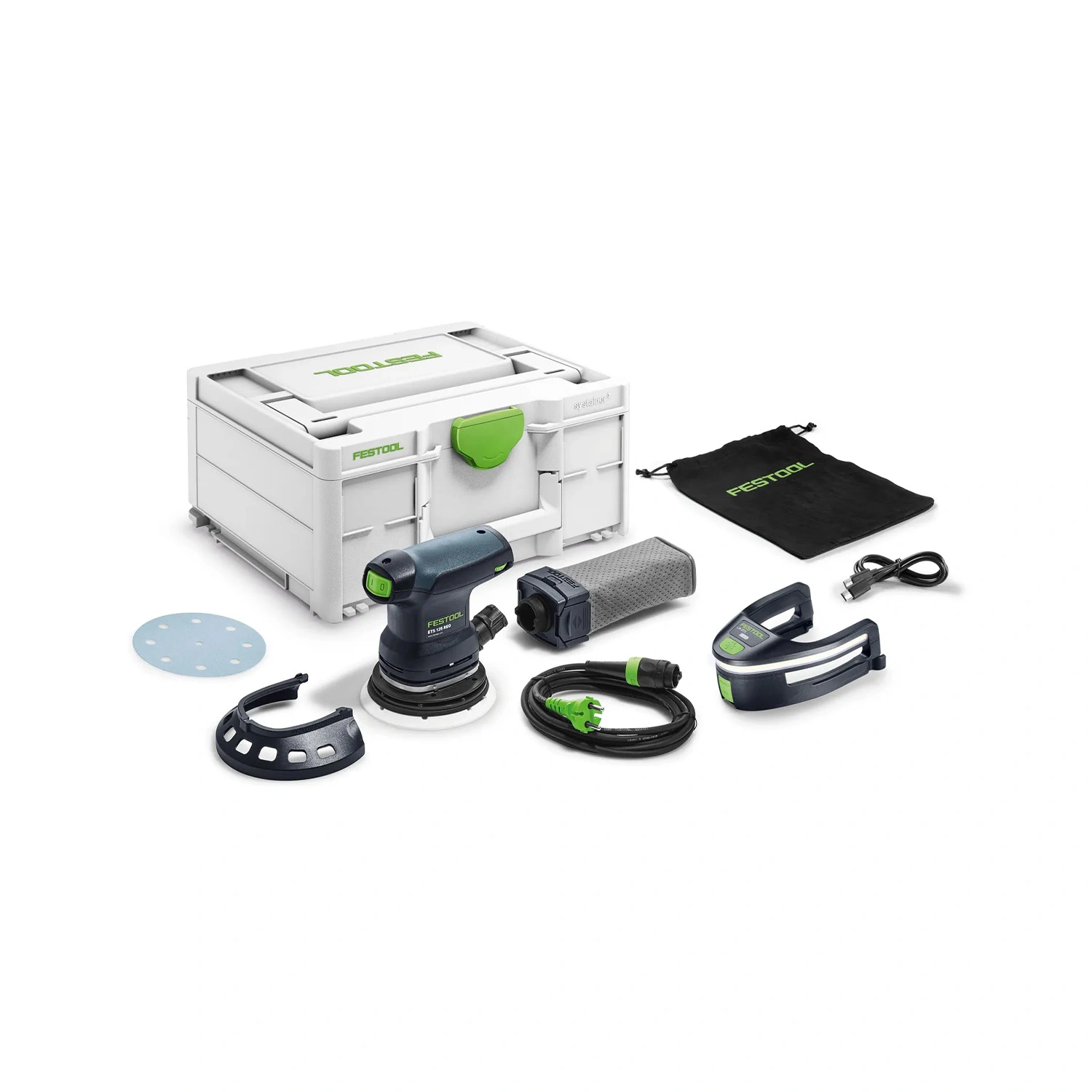 Festool ETS 125 REQ-Plus : ponceuse excentrique dans un Systainer - 250 W - 125 mm