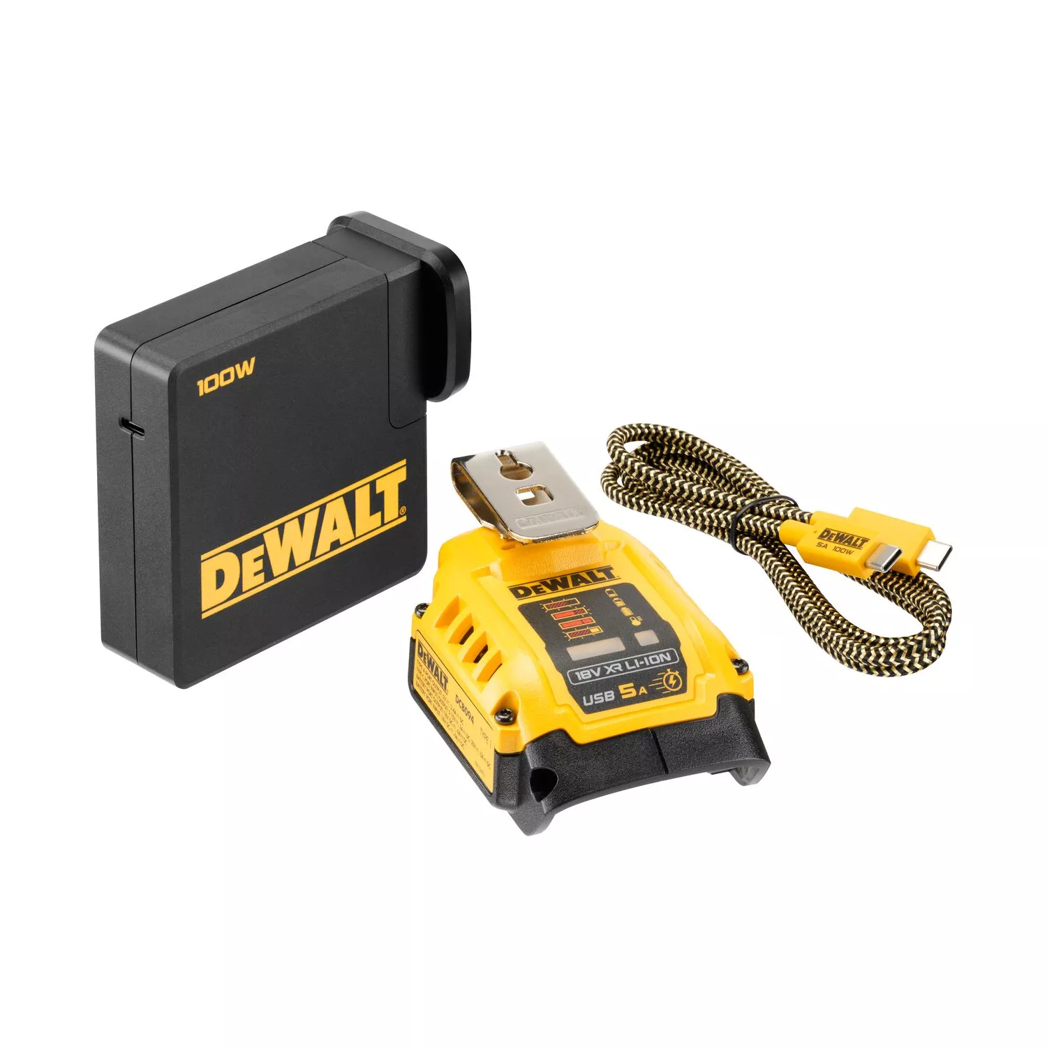 DeWALT DCB094K 18V Li-ion XR Adaptateur de charge USB-image
