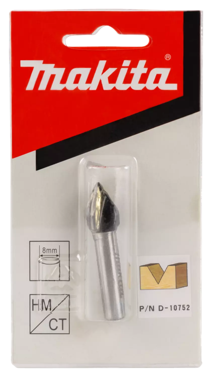 Makita D-10752 V-groeffrees 12,7 60gr S8-image