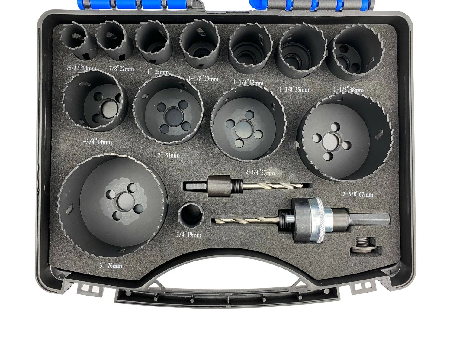 Fit-to-Fix 4000150010 Jeu de scies cloches - universel - 16 pièces - Bi-métal - PVC - 19 à 76 mm-image