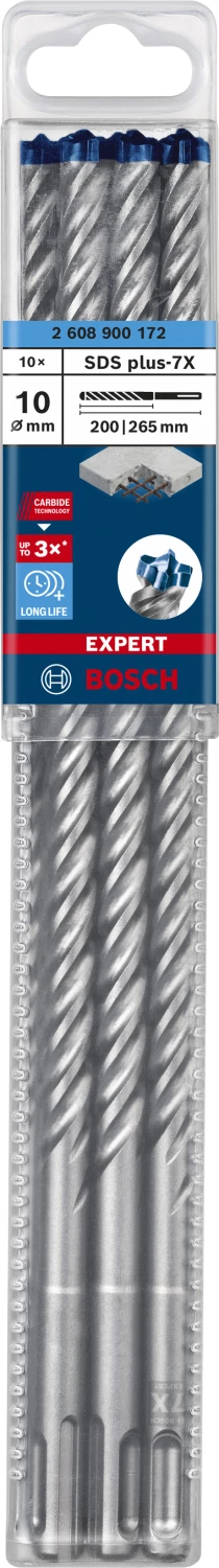 Bosch 2608900172 Hamerboor SDS plus-7X 10st 10x200x265mm-image