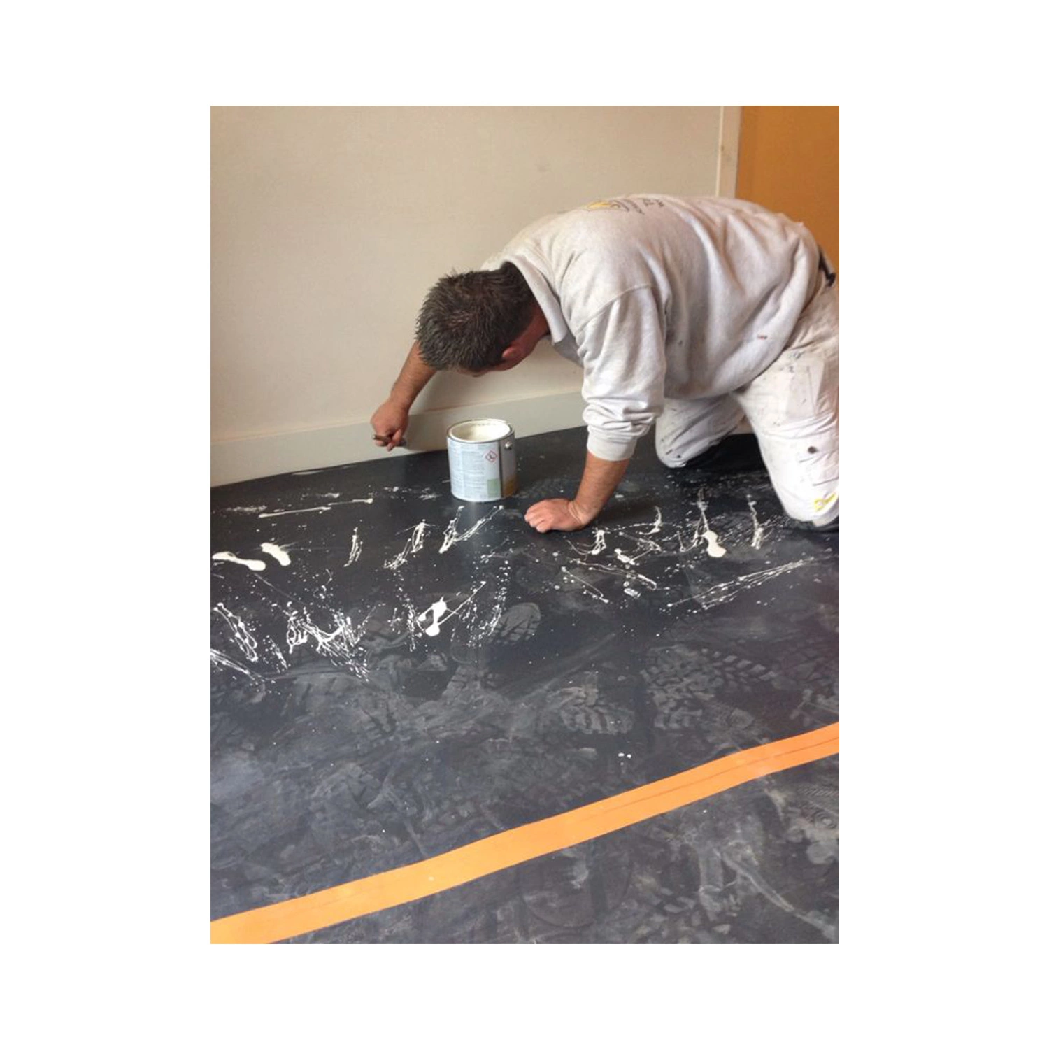 Verbo 11005 Tapis de protection laminé des deux côtés - Gris - 50 cm - 35 m²-image