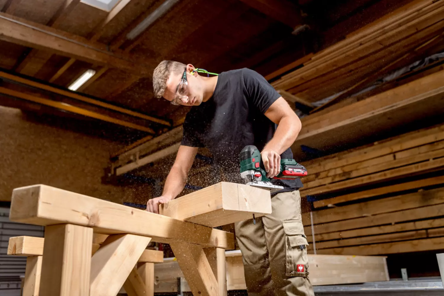 Metabo STA 18 LTX 150 BL 18V Li-ion accu decoupeerzaag body in MetaBox - T-greep-image