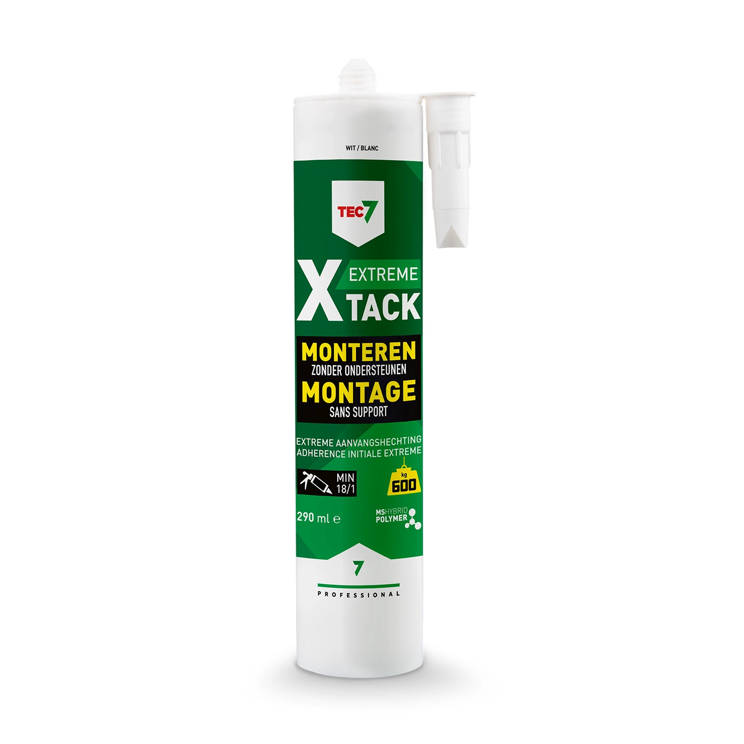 TEC7 X-Tack Montagekit - Wit - Koker - 290ml (12st)-image