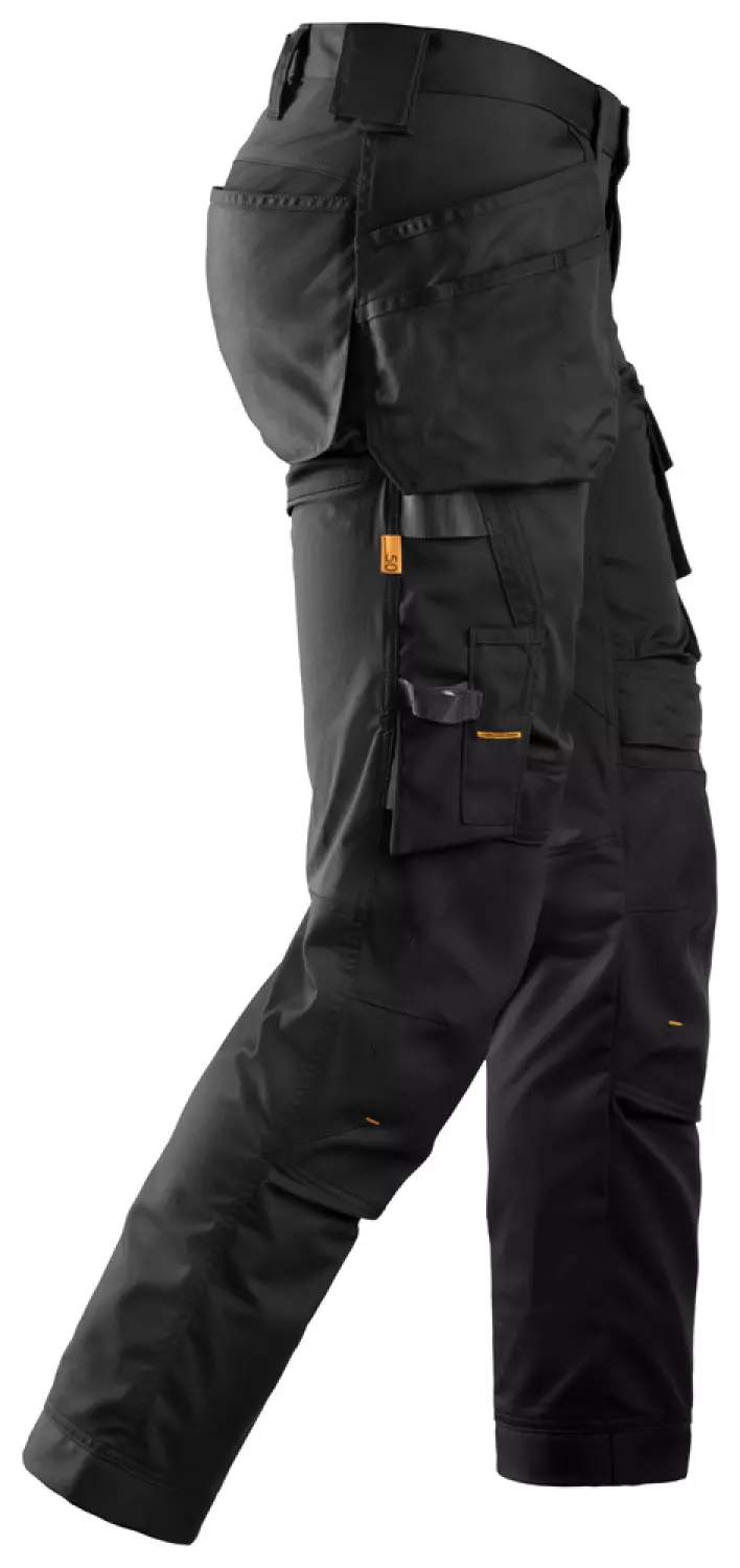 Snickers 6241 AllroundWork Stretch Werkbroek met holsterzakken - Zwart - maat 54-image