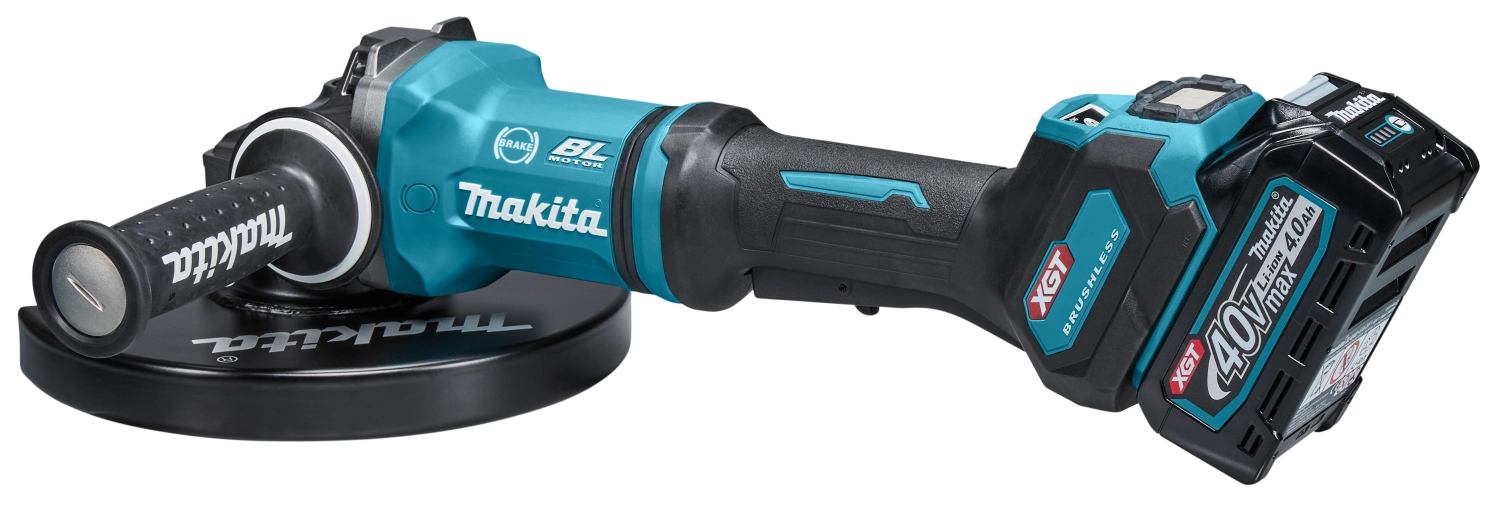 Makita GA038GM203 XGT 40V Max Li-Ion accu haakse slijper set (2x 4,0Ah) in koffer - 230mm - koolborstelloos-image