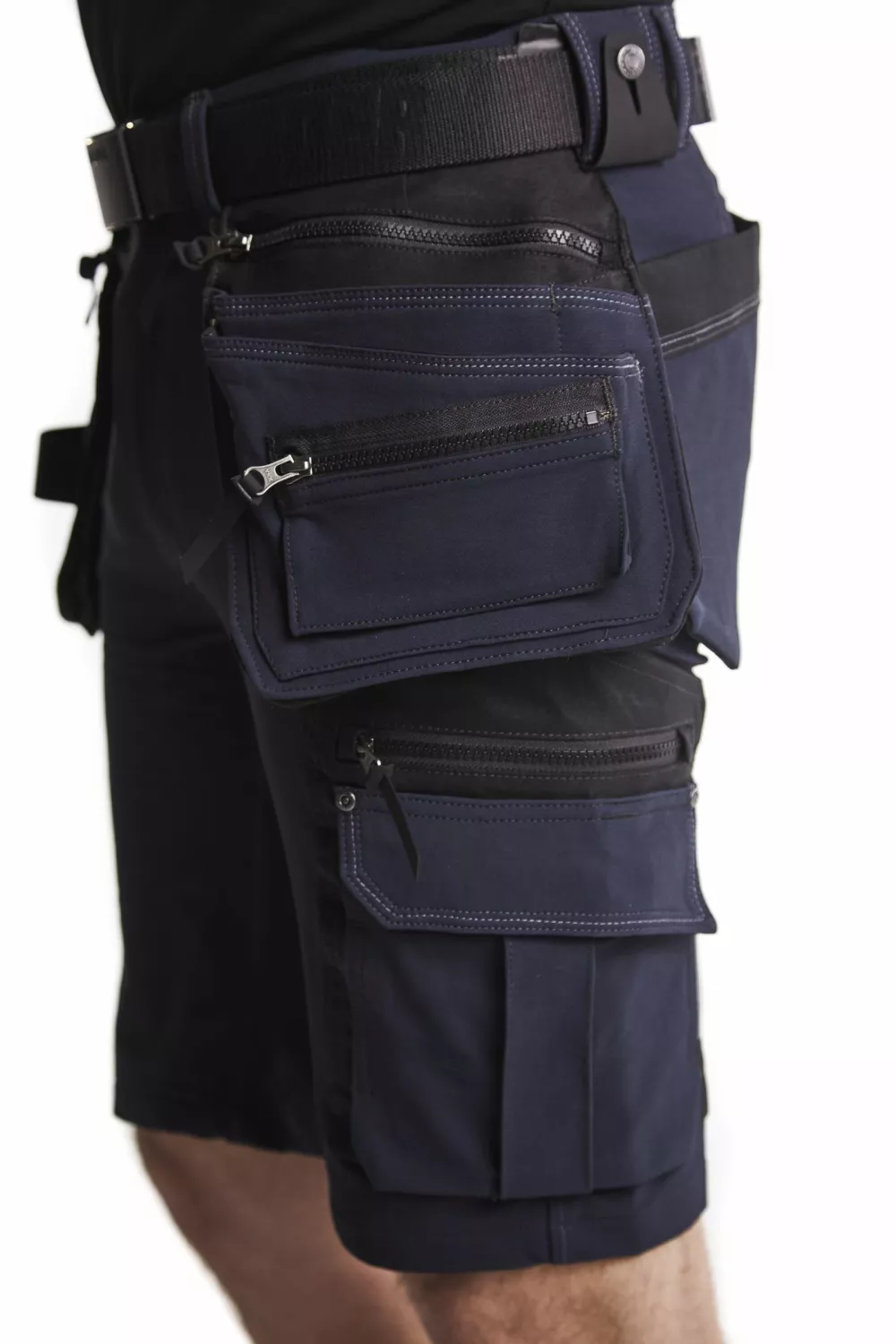 Blåkläder X1900 Werkbroek kort 4-weg Stretch 1988 - Zwart - Maat 46 (S)-image