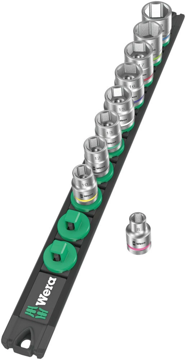 Wera 05005430001 Jeu de 9 douilles magnétiques B 4 Zyklop avec support - 3/8«-image