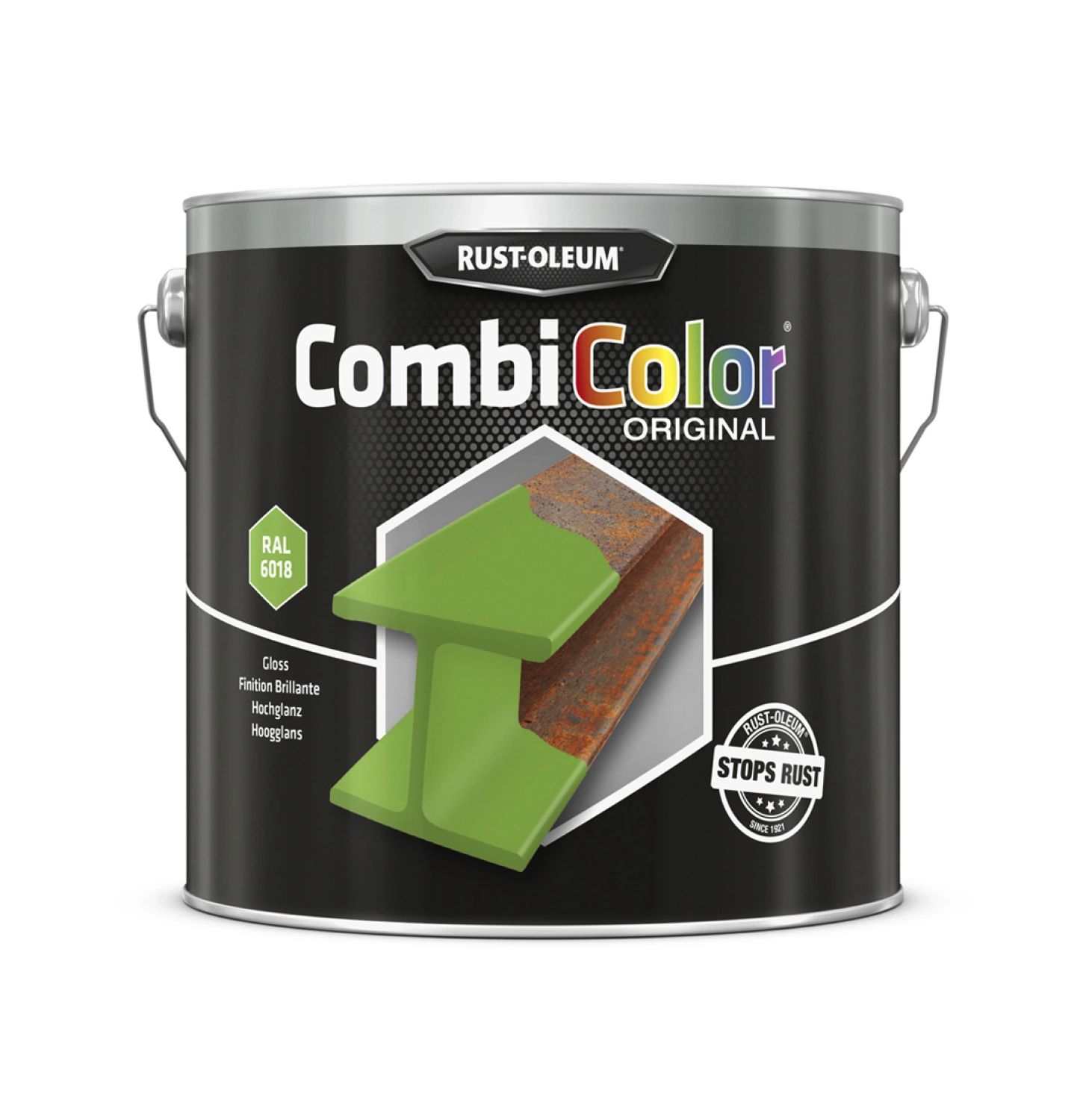 Rust-Oleum Combicolor Hoogglans - RAL 6018 geelgroen - 2,5L-image