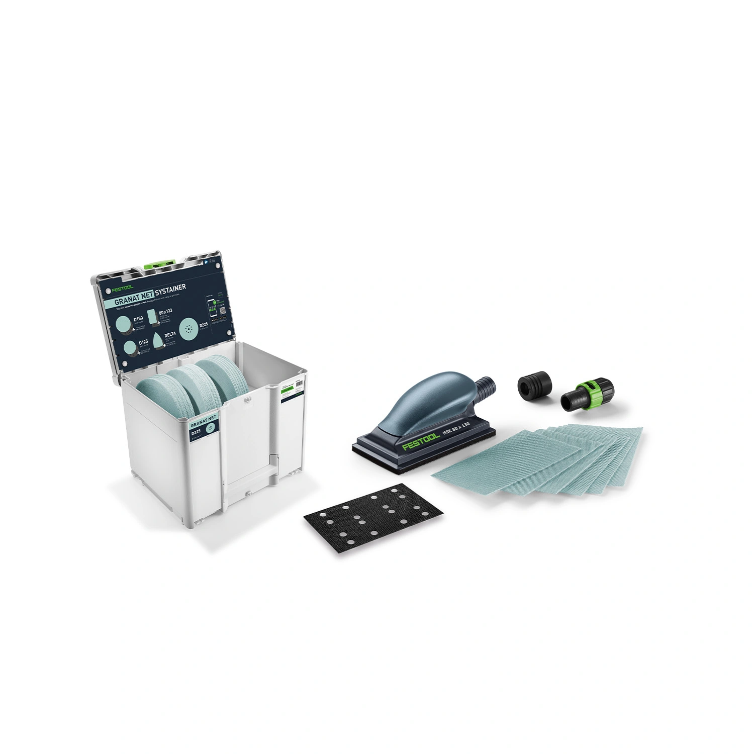 Festool 579369 Granat Net D225 GR NET HSK-A SYS-P Systainer pour matériel de ponçage
