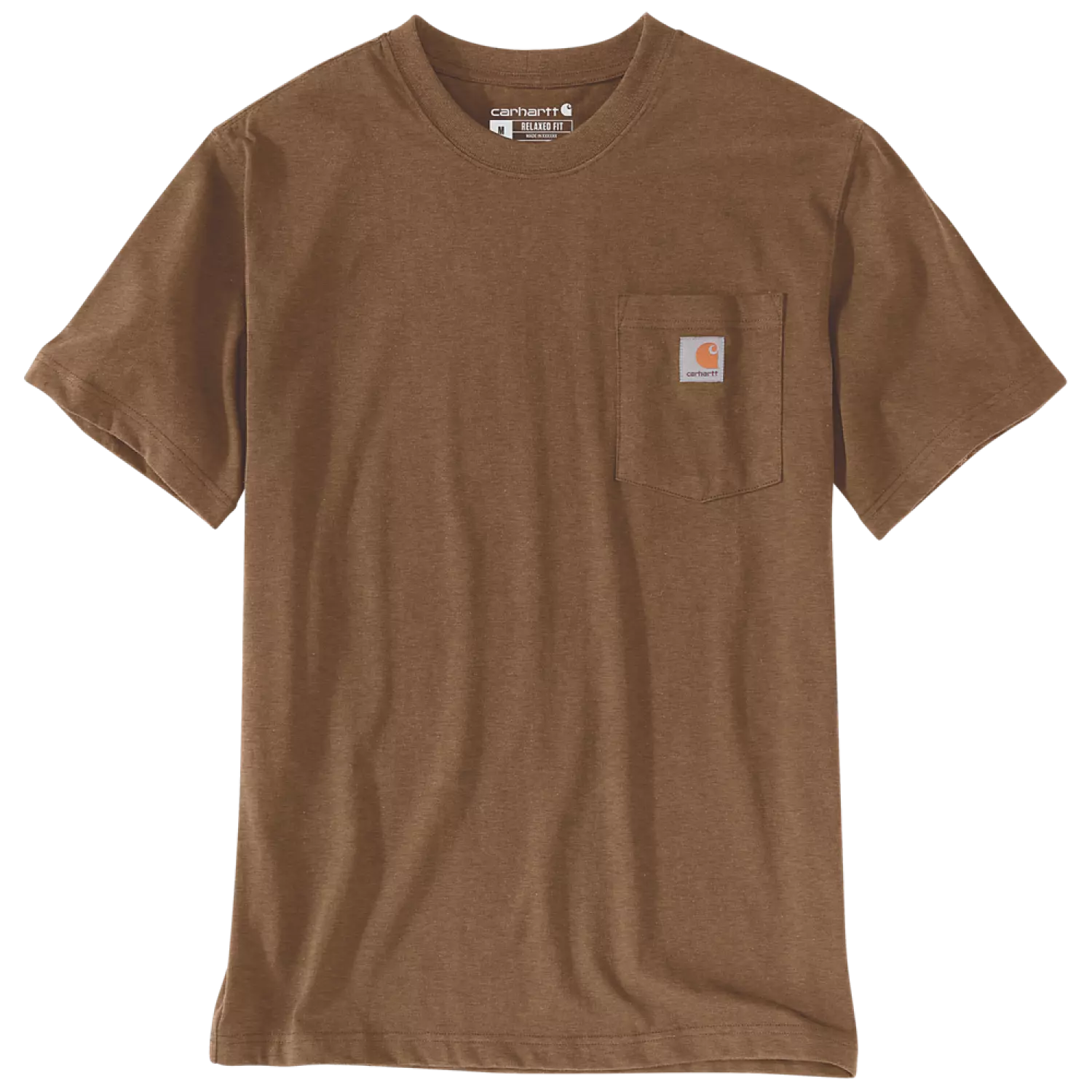 Carhartt T-shirt Dearborn Pocket huilé Walnut Heather - S-image