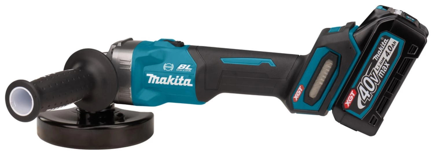 Makita GA005GM201 Meuleuse d'angle sans-fil - XGT 40V Li-ion - 2 batteries 4,0 ah - Mbox - 125 mm - Brushless-image