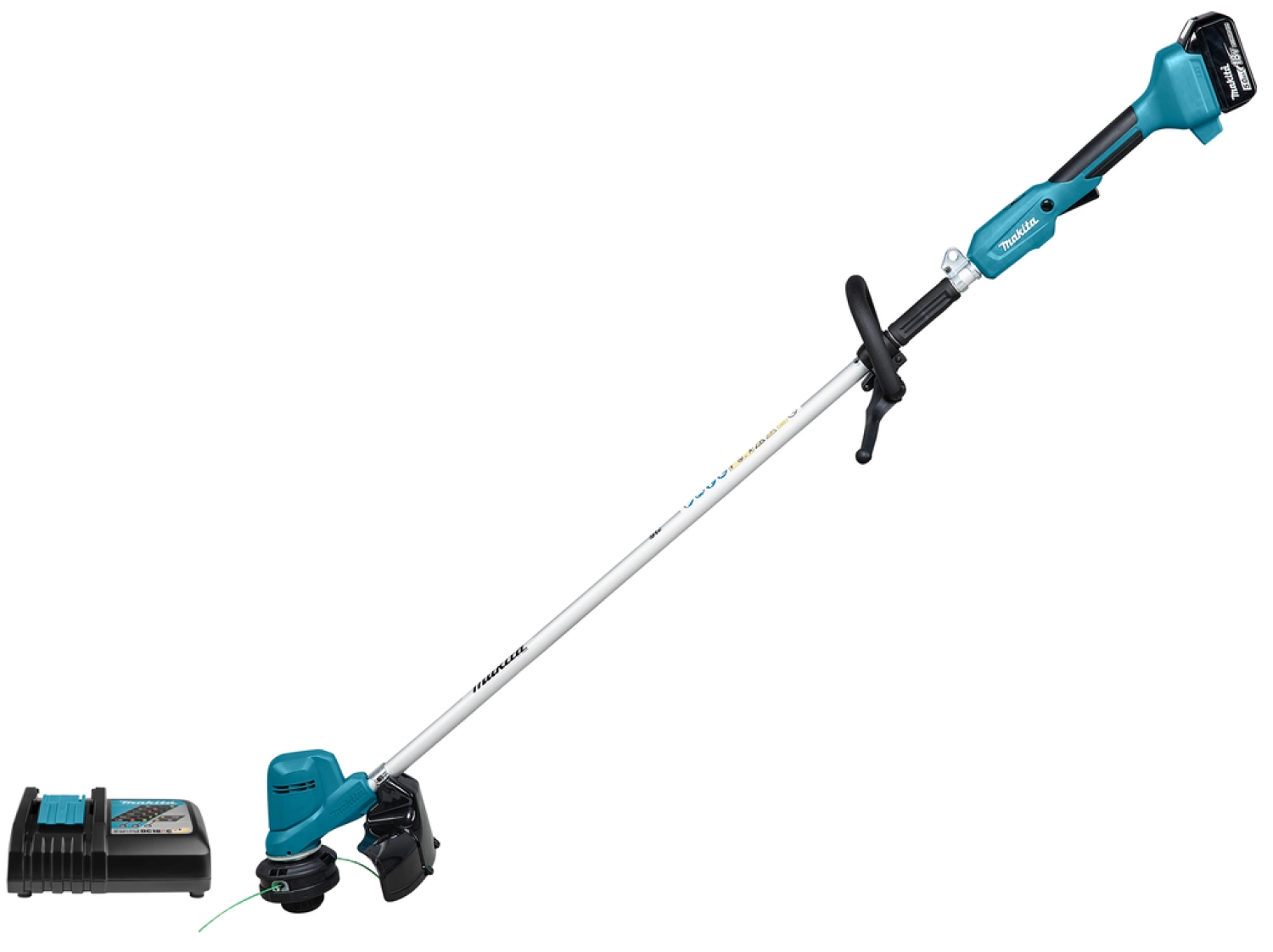 Makita DUR194RTX2 LXT 18V Li-Ion accu grastrimmer set (1x 5,0Ah) - D-greep-image