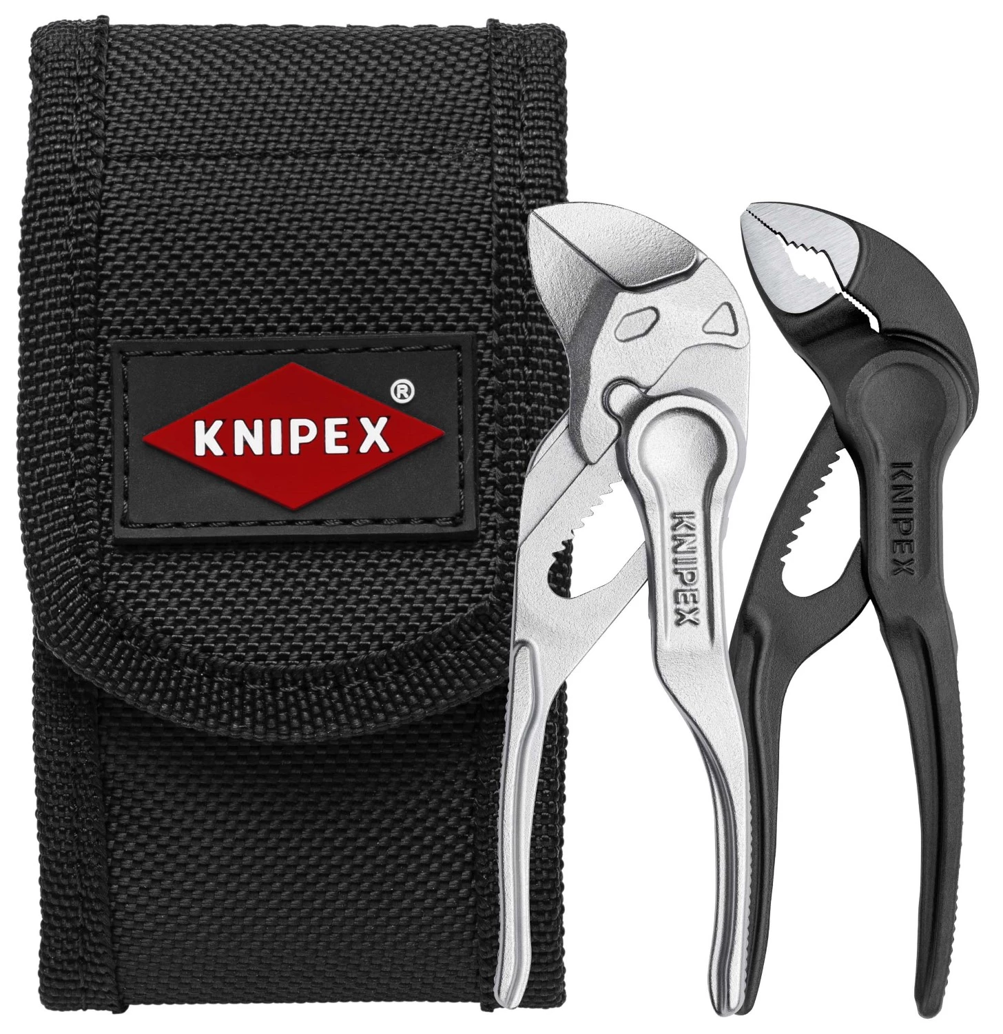 Knipex 00 20 72 V04 2-delige tangenset XS in riemtas - 2x 100mm-image