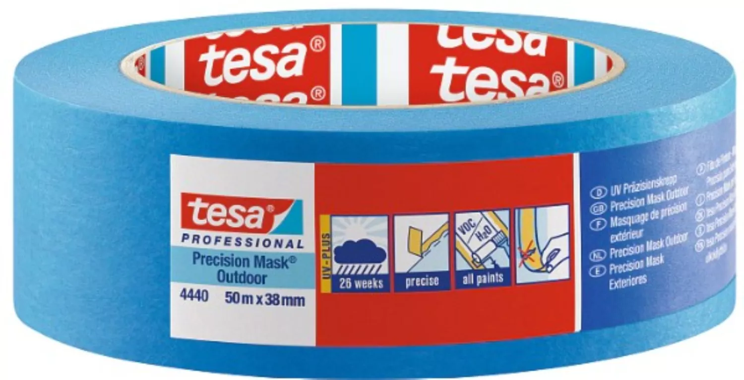 Tesa 4440 Ruban de masquage professionnel pour l'extérieur - 38 mm x 50 m-image