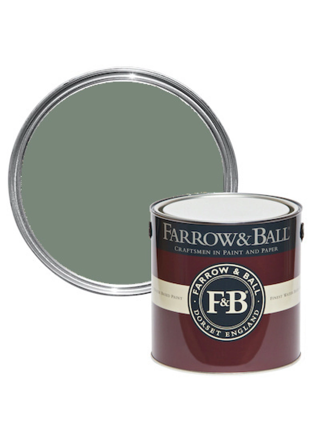 Farrow & Ball Modern Eggshell Castle Gray No. 92 - 5L-image