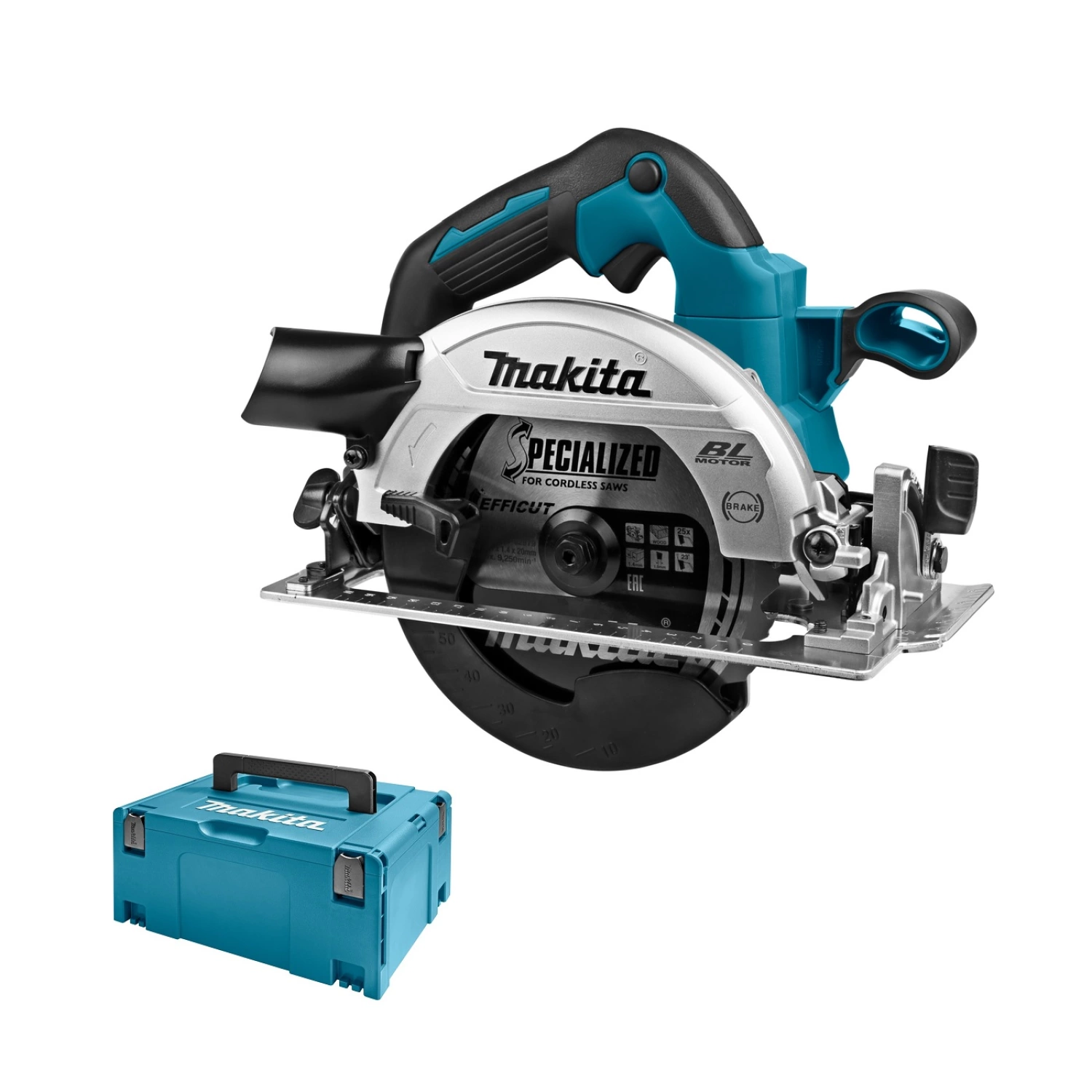 Makita DHS660ZJ Scie circulaire sans-fil - 18V Li-ion - MAKPAC - 165 mm - Brushless - Machine seule-image