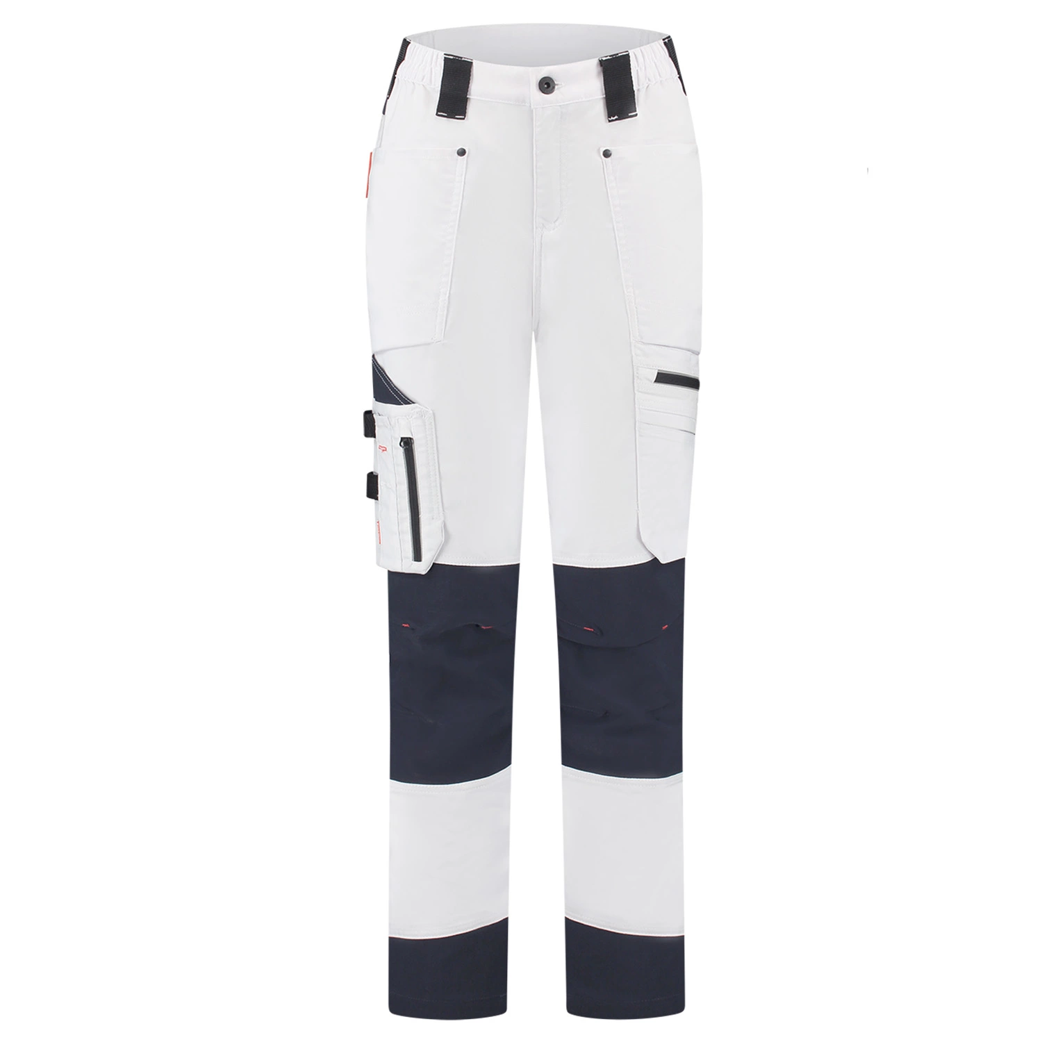 Workman 90041 STRETCH Worker Werkbroek P2S Dames - Wit / Navy - Maat 46 (36/32)-image