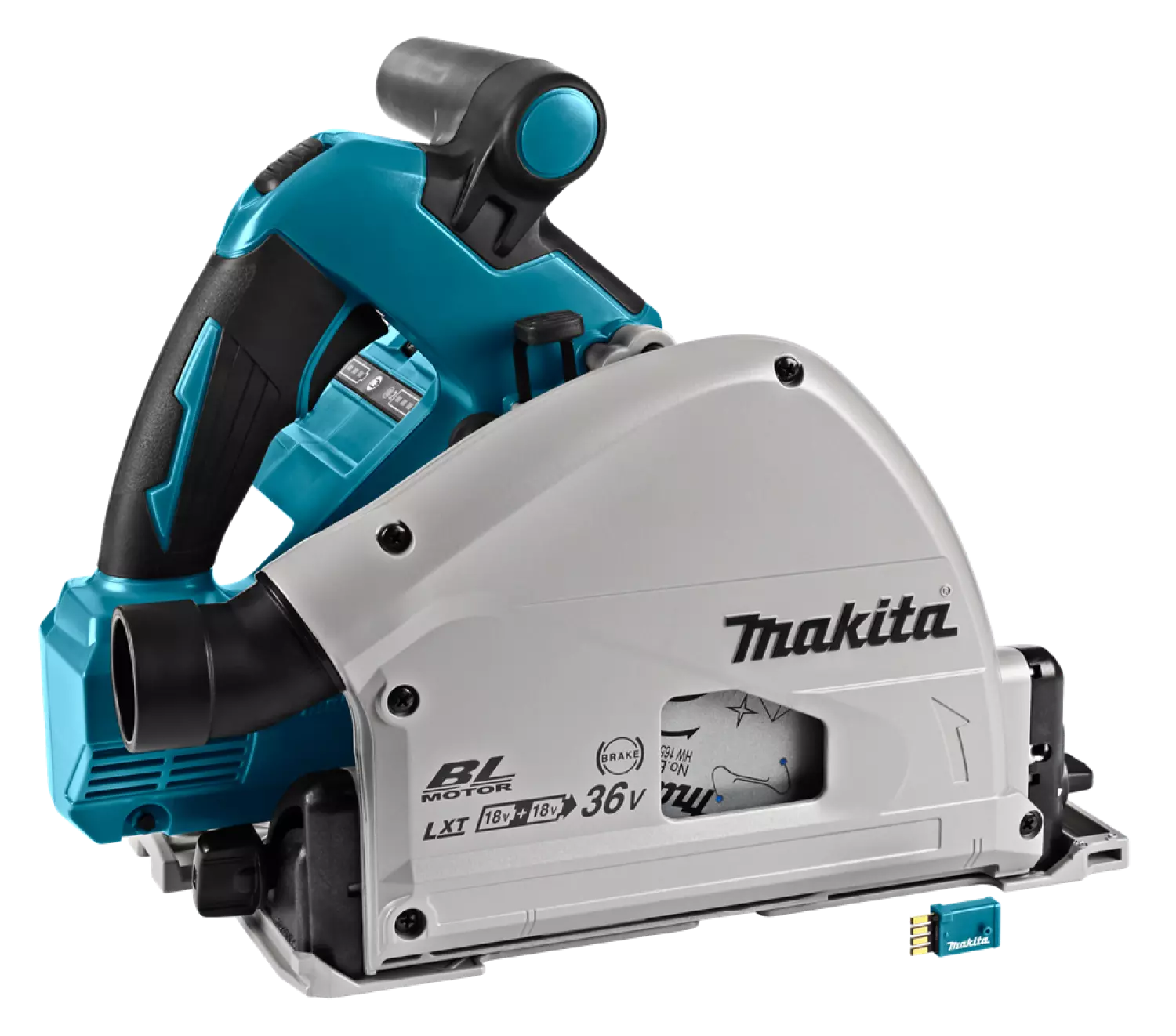 Makita DSP601ZJU Scie plongeante sans-fil - 36V (2x 18V) Li-ion - MAKPAC - AWS - 20 x 165 mm - Machine seule-image