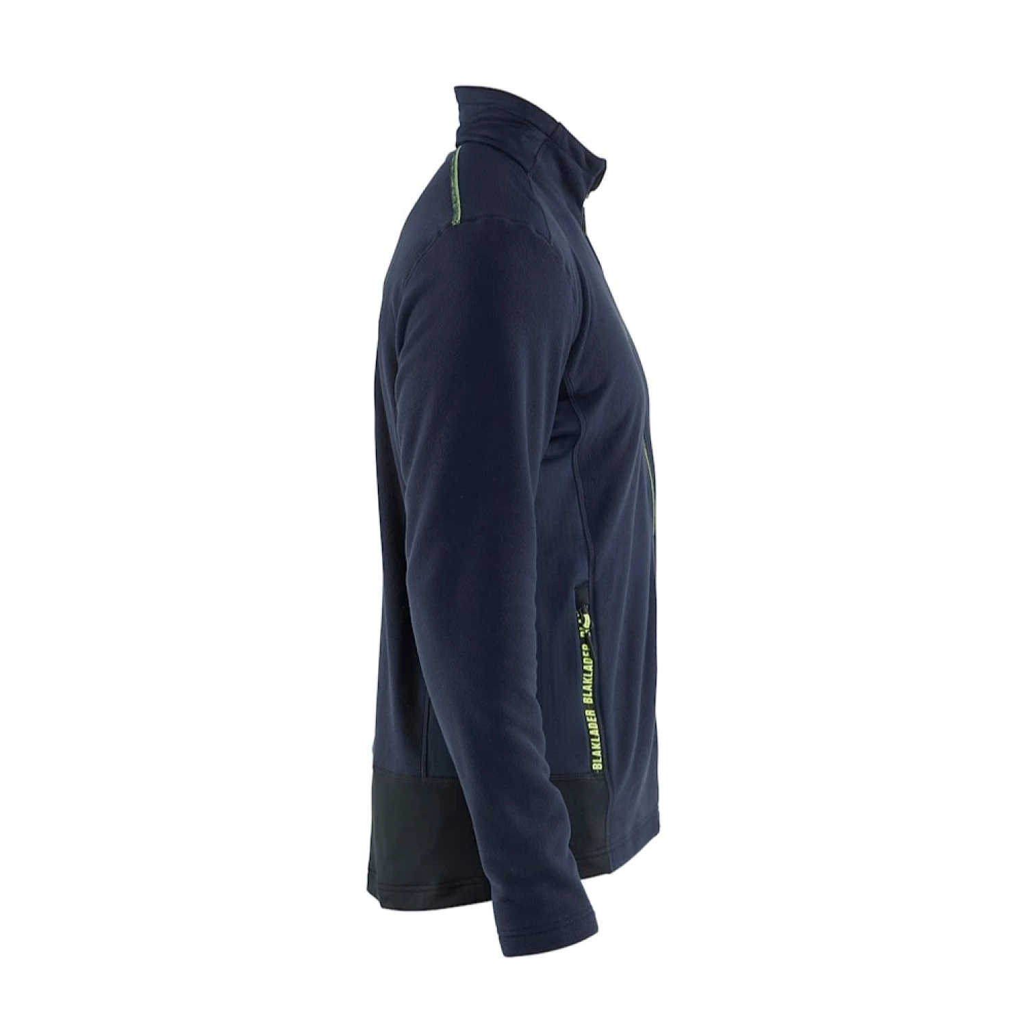 Blåkläder 1866 Microfleecevest - donker marineblauw/high vis geel - maat M-image