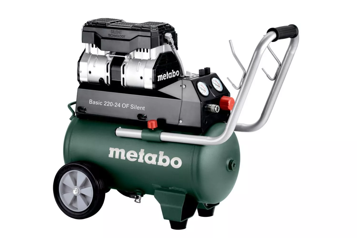 Metabo Basic 220-24 OF  Compresseur silencieux - 1100W - 8 Bar - 24L - 110 l/min-image