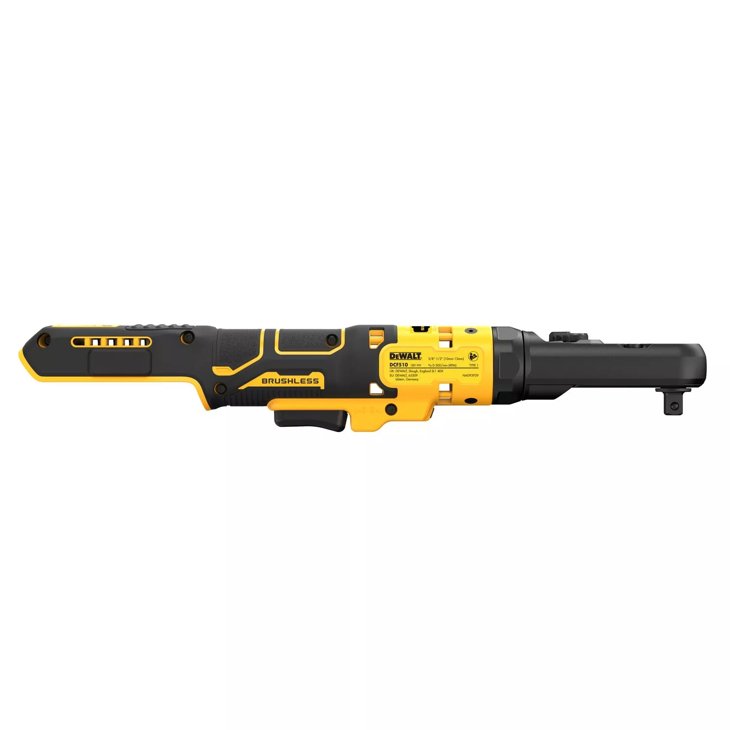 DeWALT DCF510N-XJ Corps de clé à cliquet coudée sans fil Li-ion 18 V - 3/8'“ et 1/2”'-image